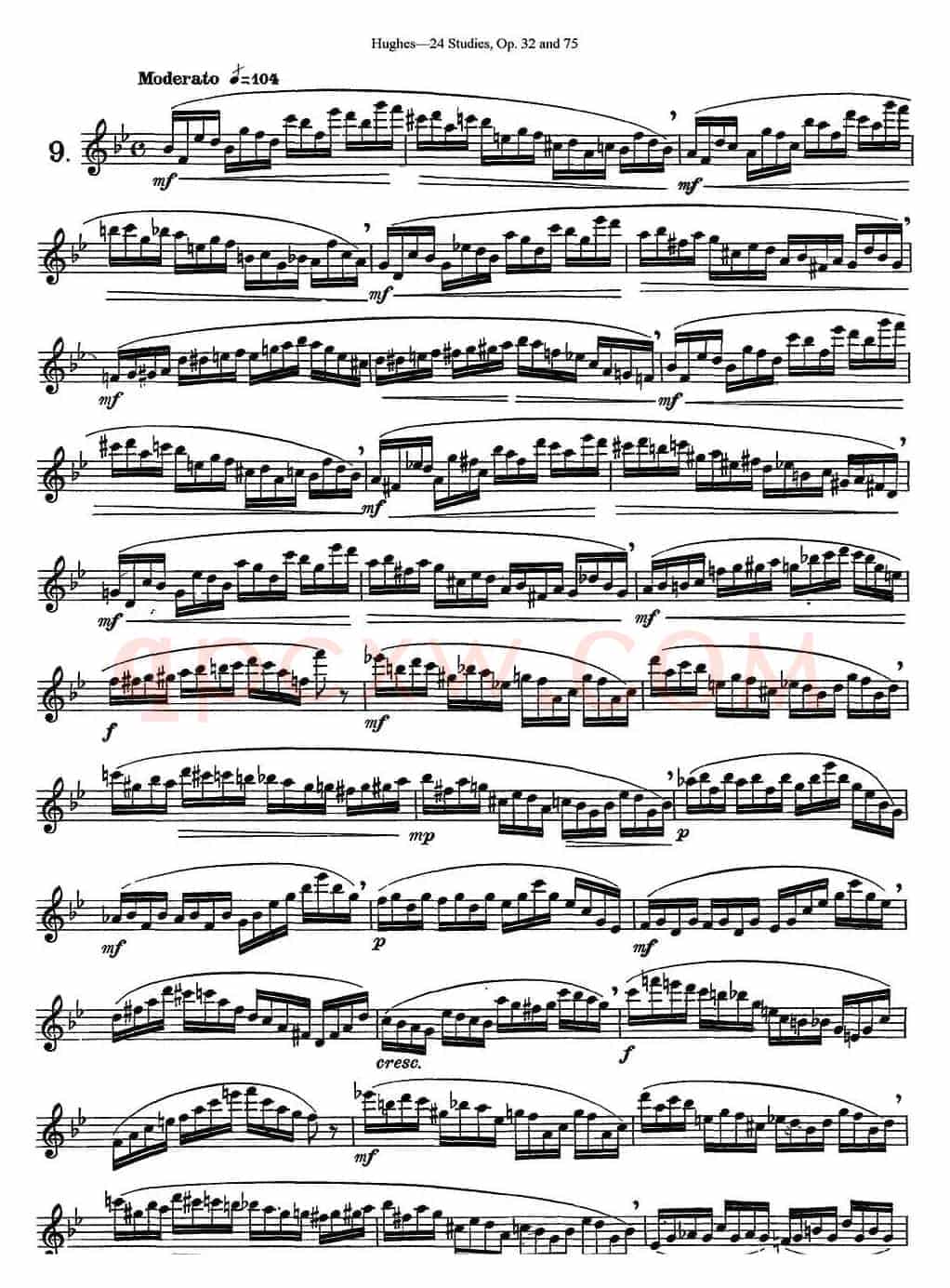 胡埃斯24首长笛练习曲Op.32（NO.9）