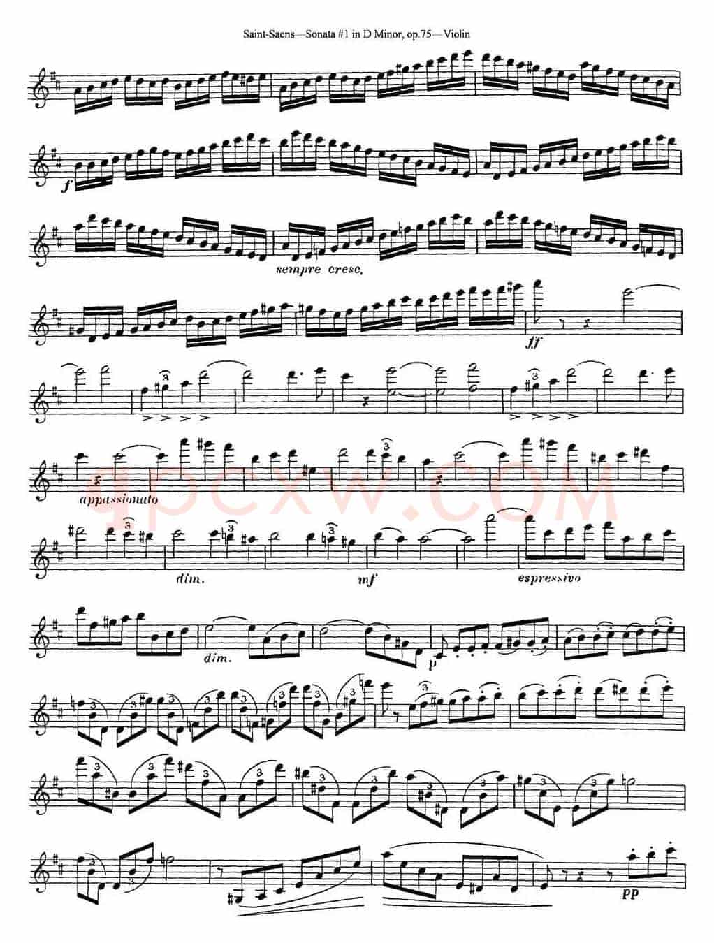 Violin Sonata No.1 in D Minor Op.75