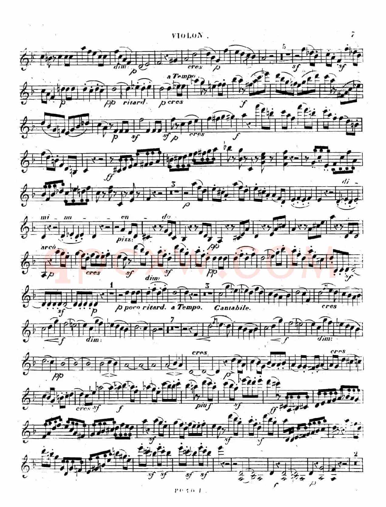Piano Trio No.1 in d Minor Op.49（d小调第一钢琴三重奏·小提琴独奏版）
