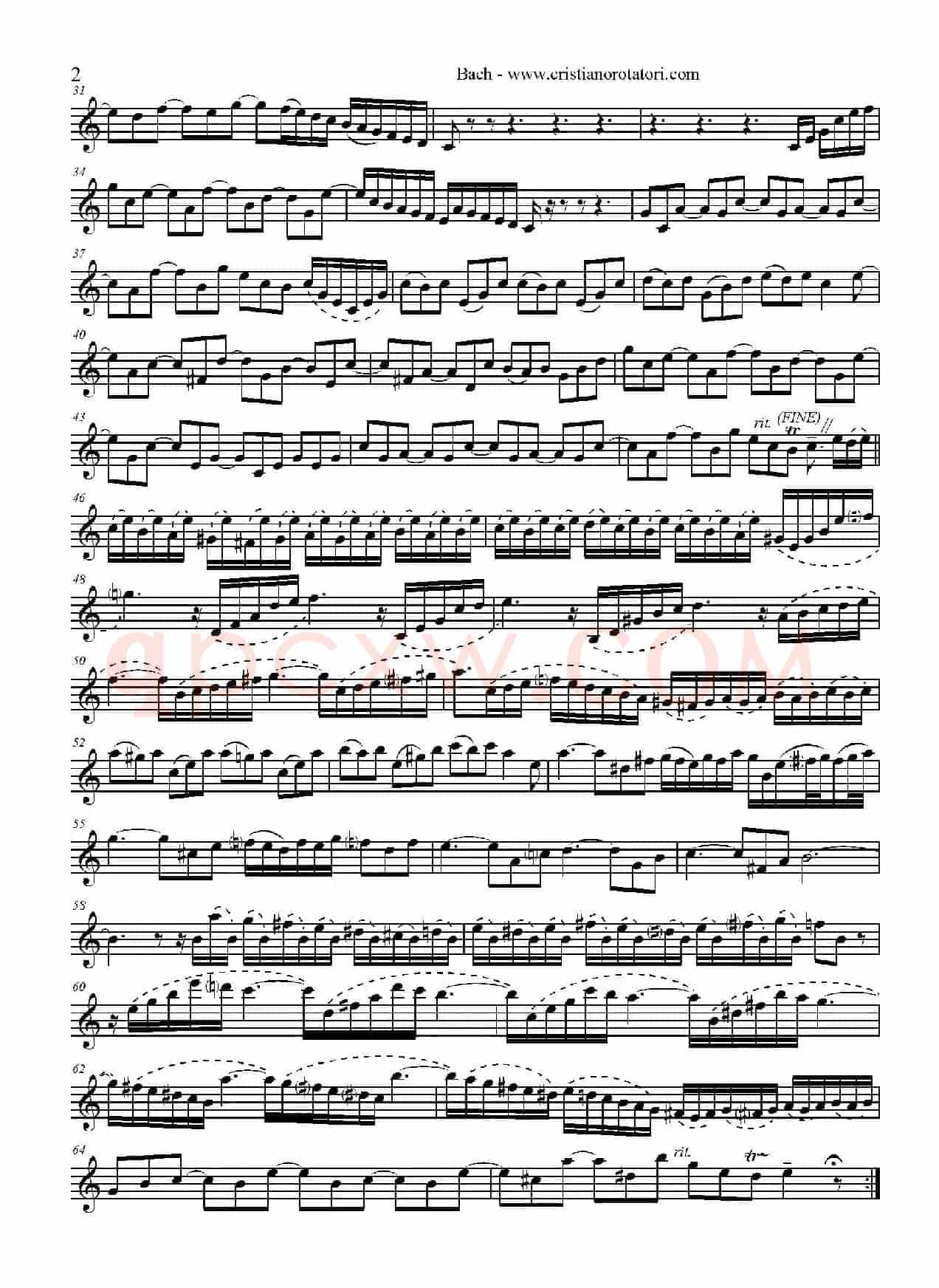 Concerto Brandeburghese（高音萨克斯）