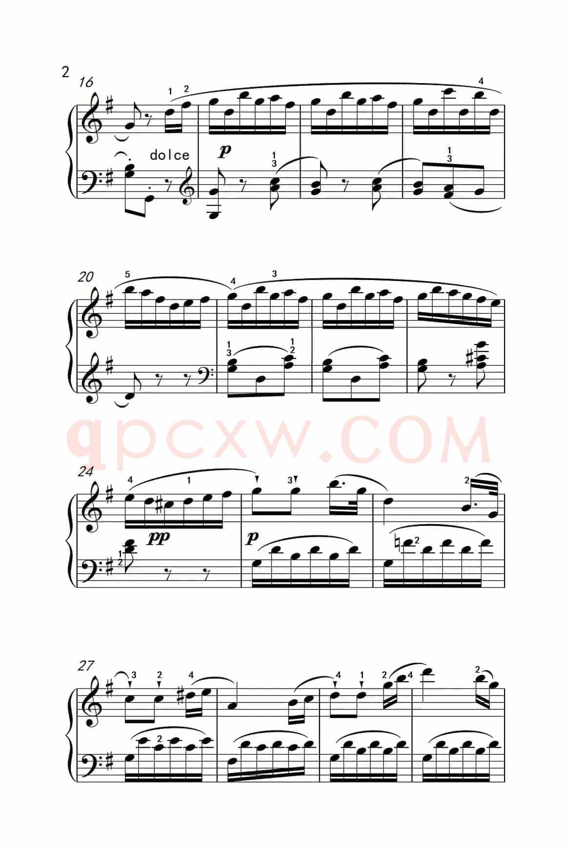 第四级 2.回旋曲（中央音乐学院 钢琴（业余）考级教程 4-6级）