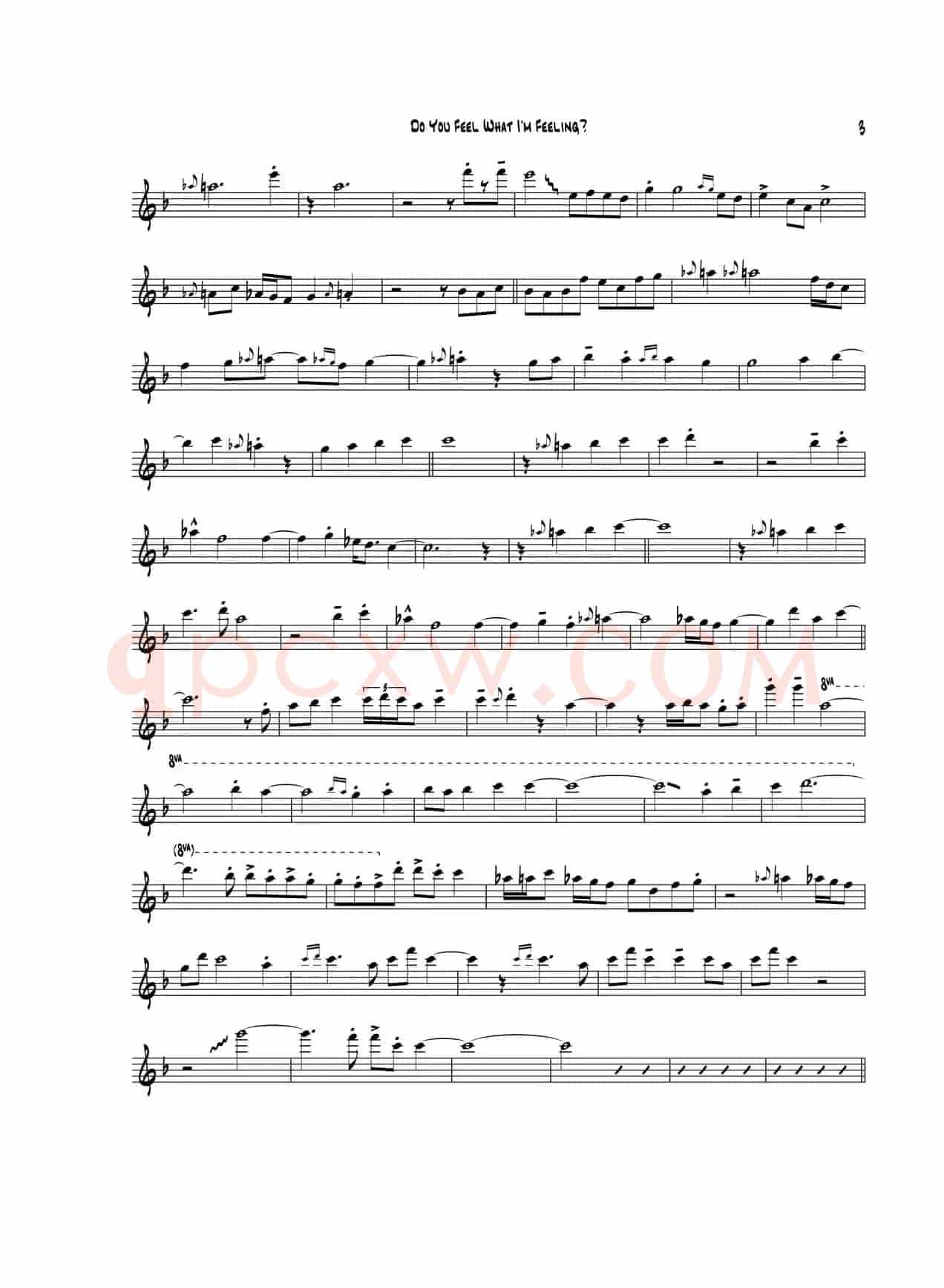 Do You Feel WhatIm Feeling（中音萨克斯）
