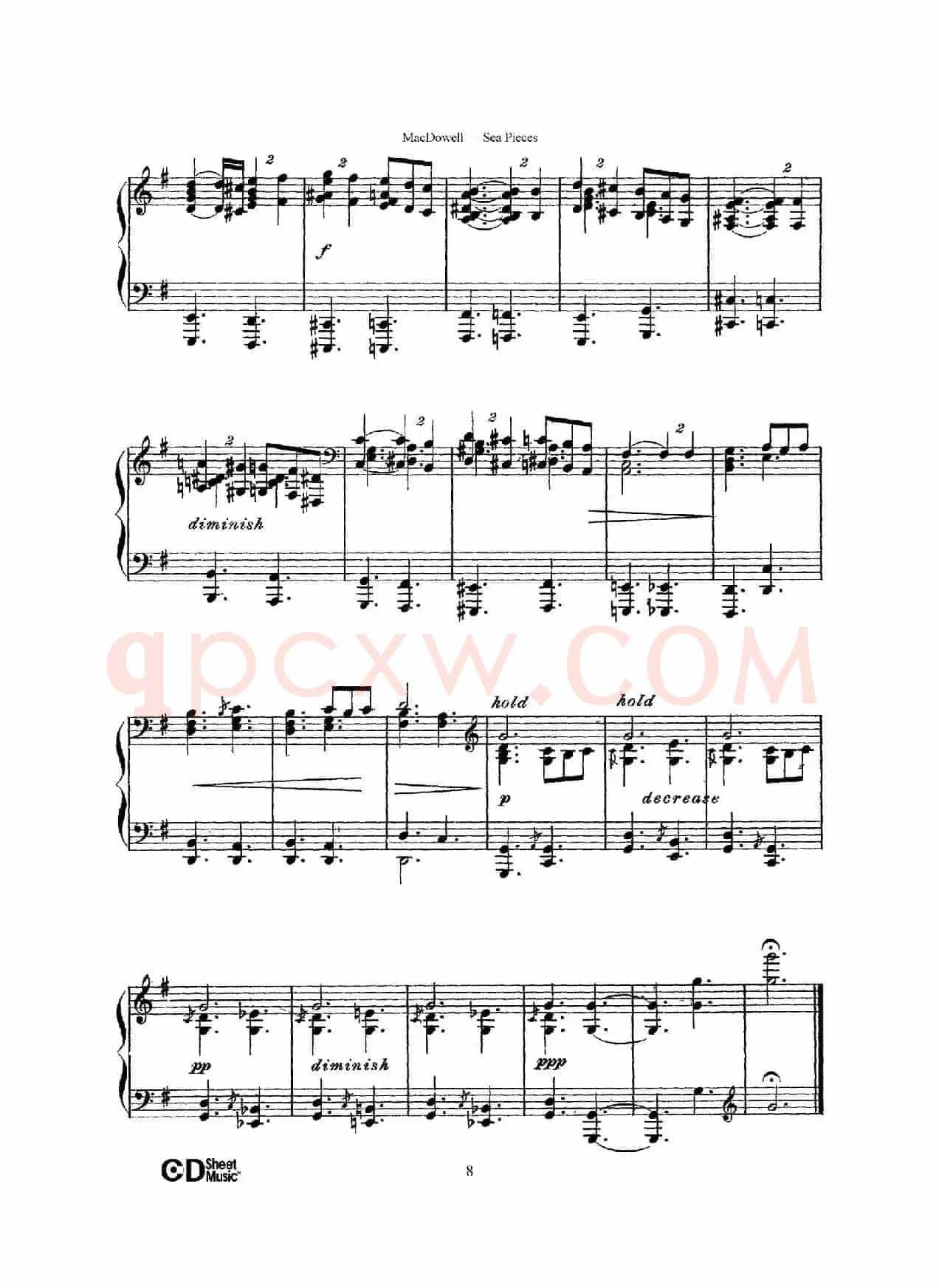 海景 Sea Pieces Op.55（No.3）