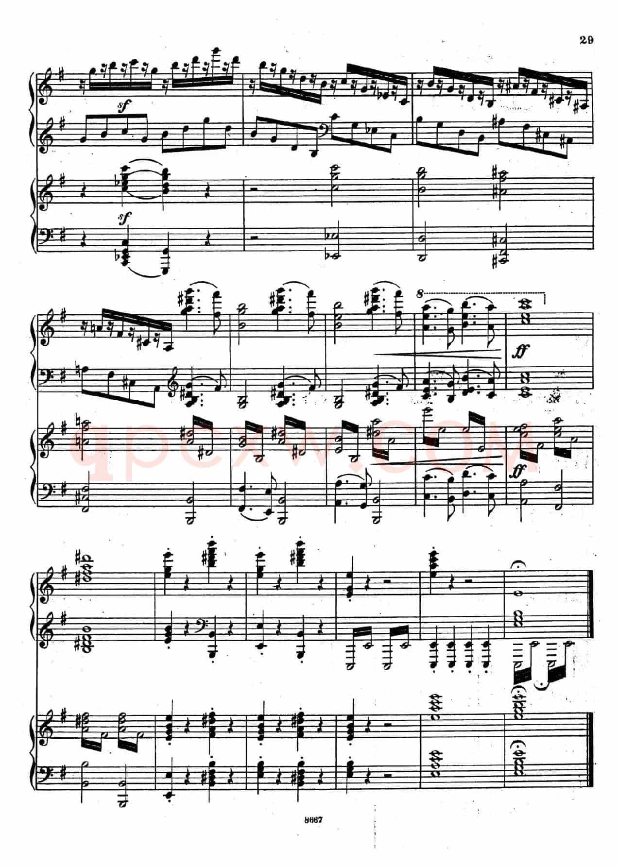Symphony No.4 in e Minor Op.98(e小调第四交响曲·双钢琴)