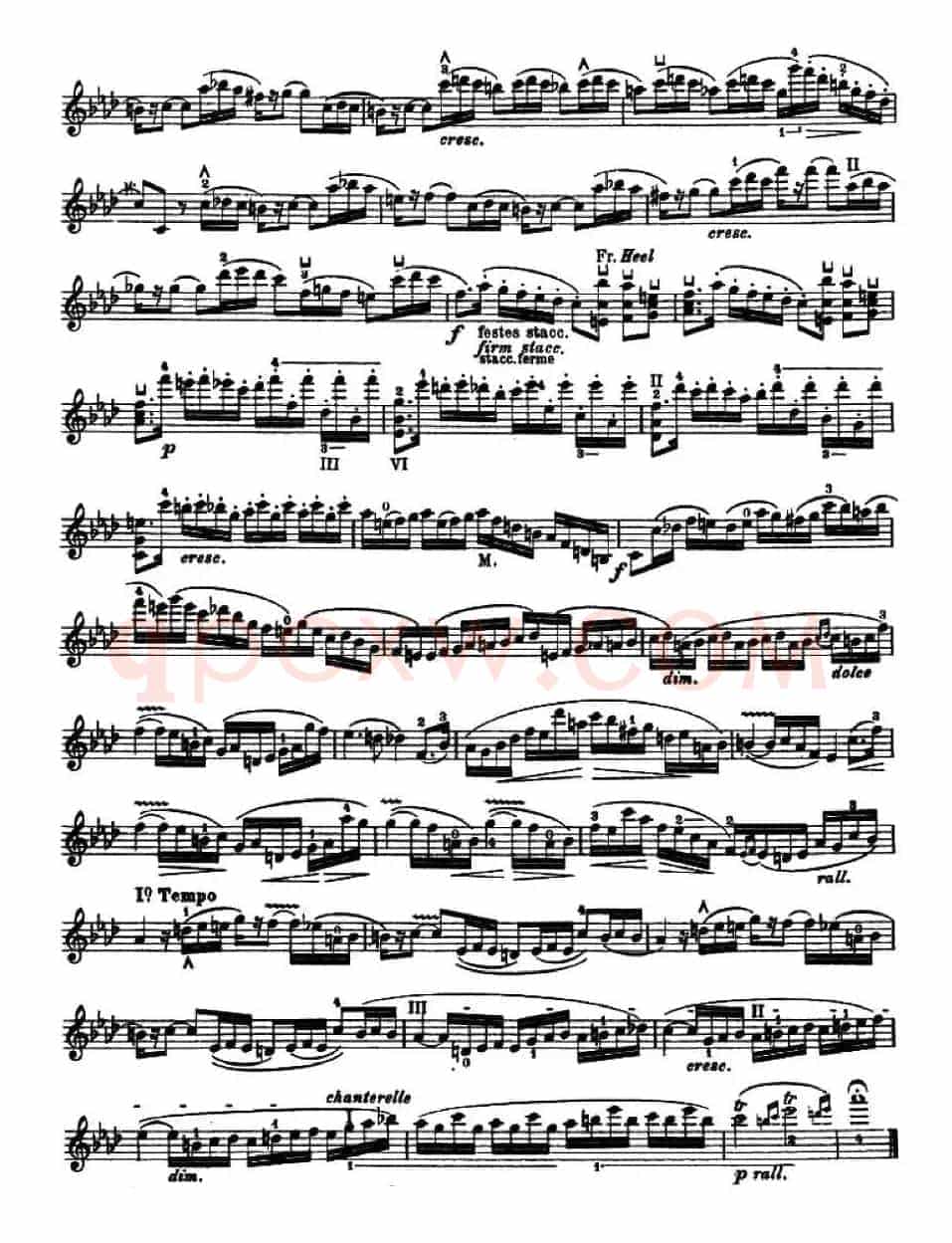 让·德尔菲·阿拉尔-12首小提琴隨想练习曲之17