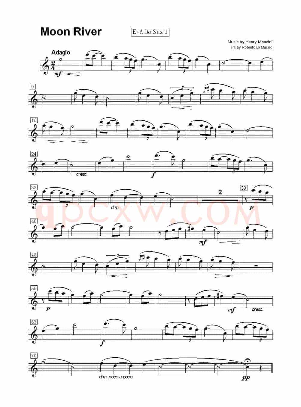 Moon River（月亮河）（四重奏）