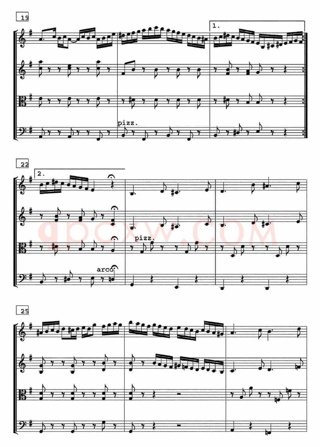 HORA National dance of Moldaviya（霍拉舞曲、四重奏）