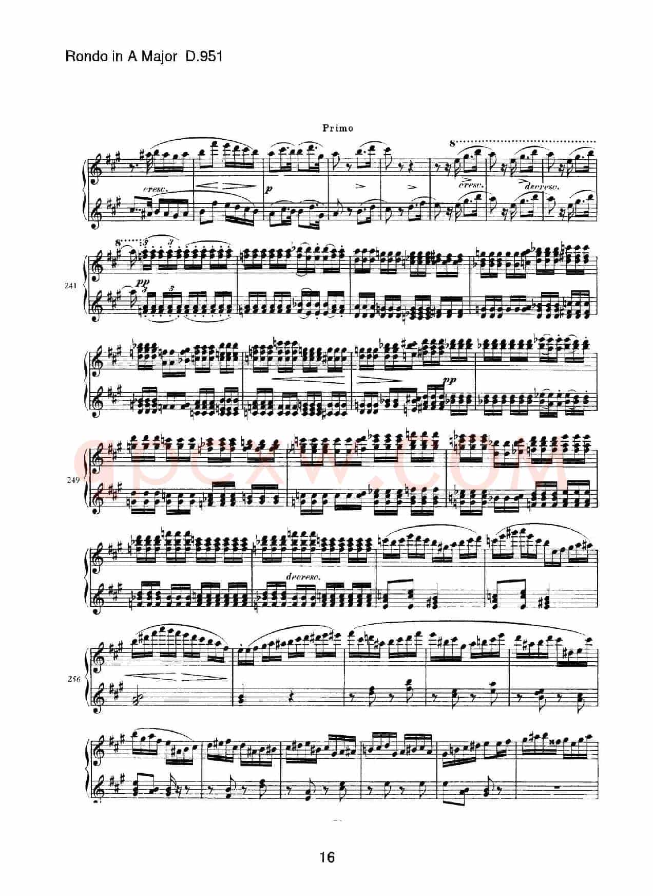 Grand Rondeau in A Major Op.107(A大调回旋曲·四手联弹)