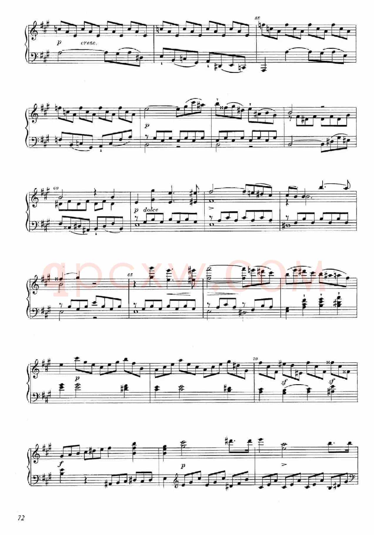 A大调钢琴大奏鸣曲（Grobe Sonate in A Major WWV 26）