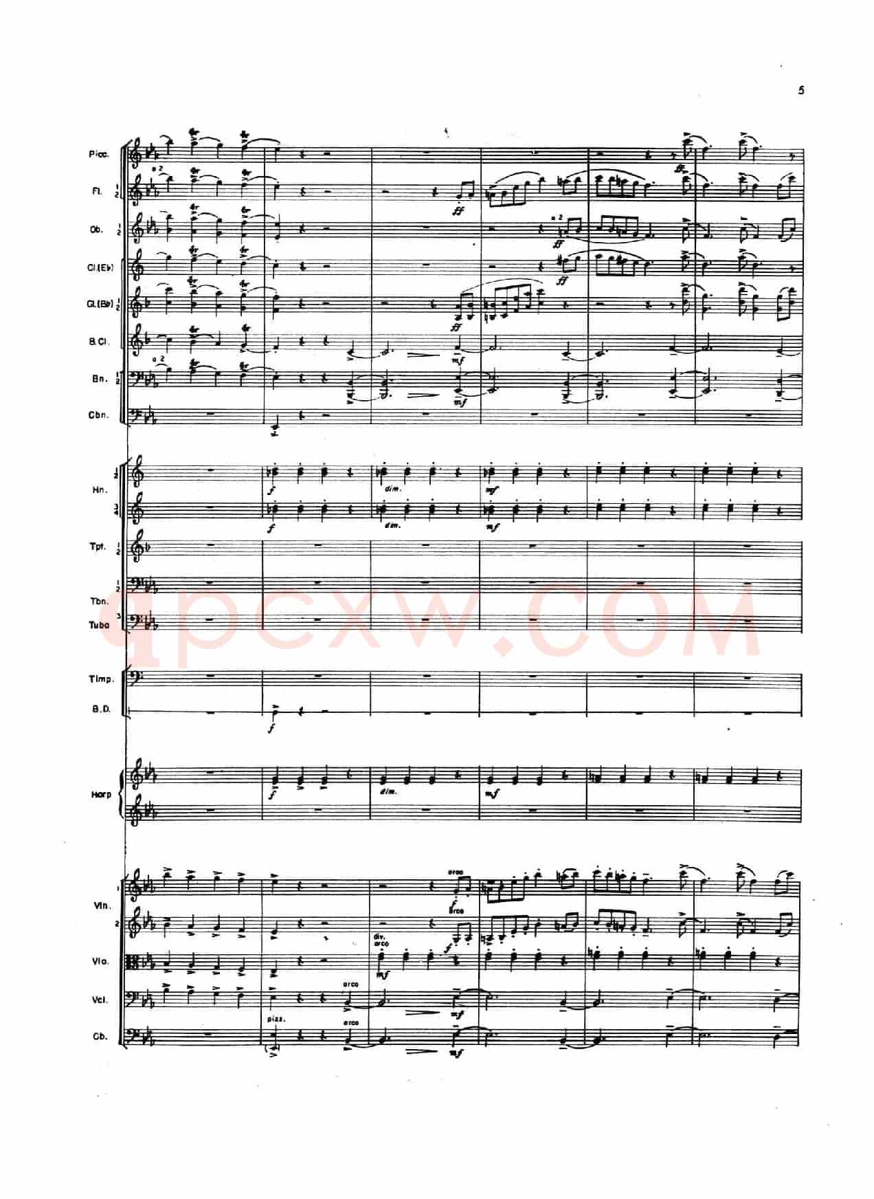 OVERTURE TO CANDIDE(《坎迪德》序曲)(交响乐总谱)