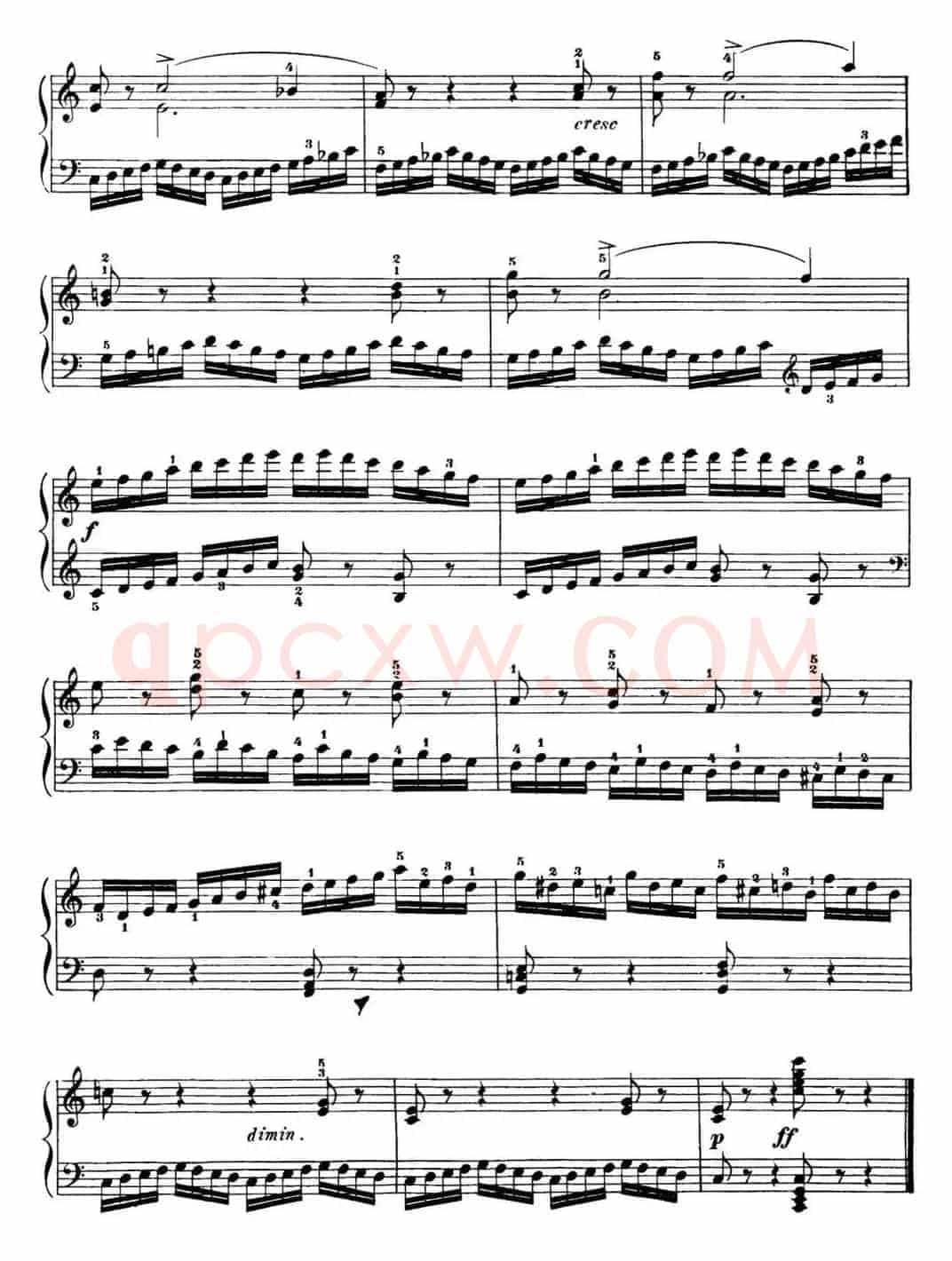 40首车尔尼Op.299钢琴快速练习曲（NO.9）