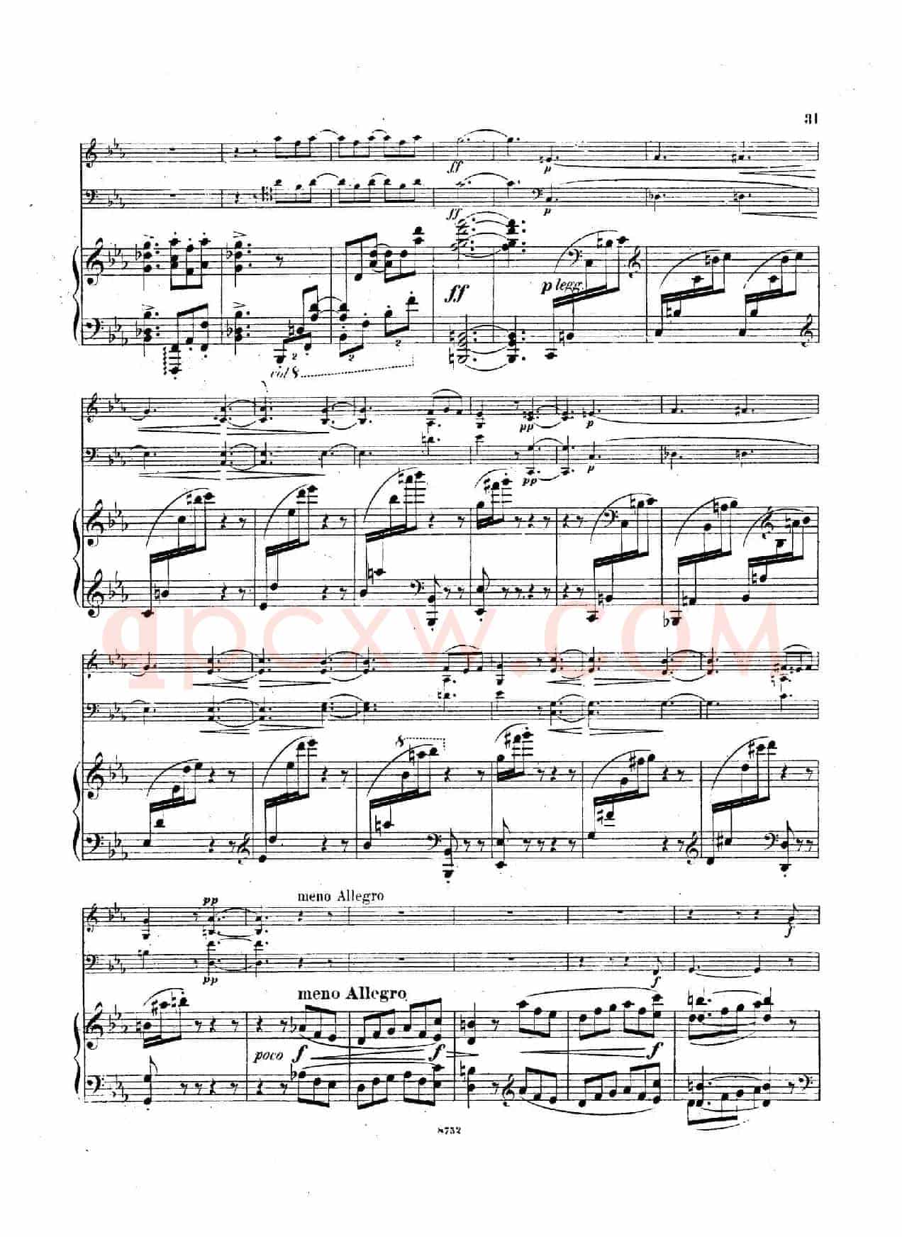 Piano Trio No.3 in c Minor Op.101(c小调第三钢琴三重奏)