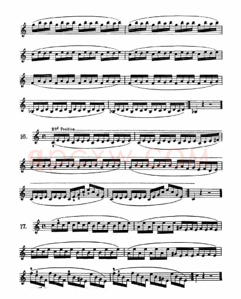 School of Mechanism, Op. 74（小提琴技巧练习13——22）