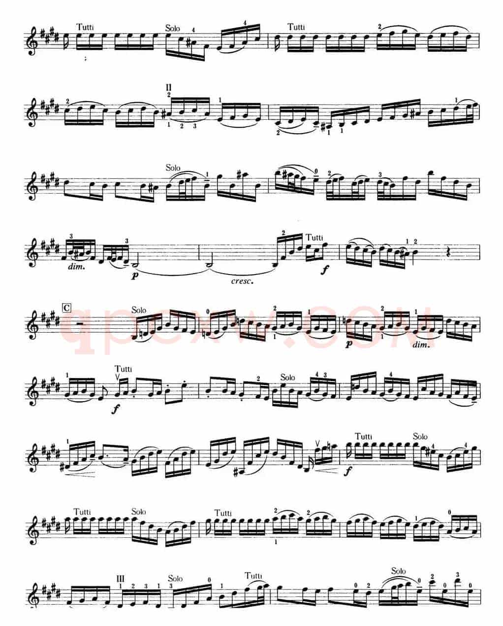 小提琴考级第七级：外国乐曲（8首）