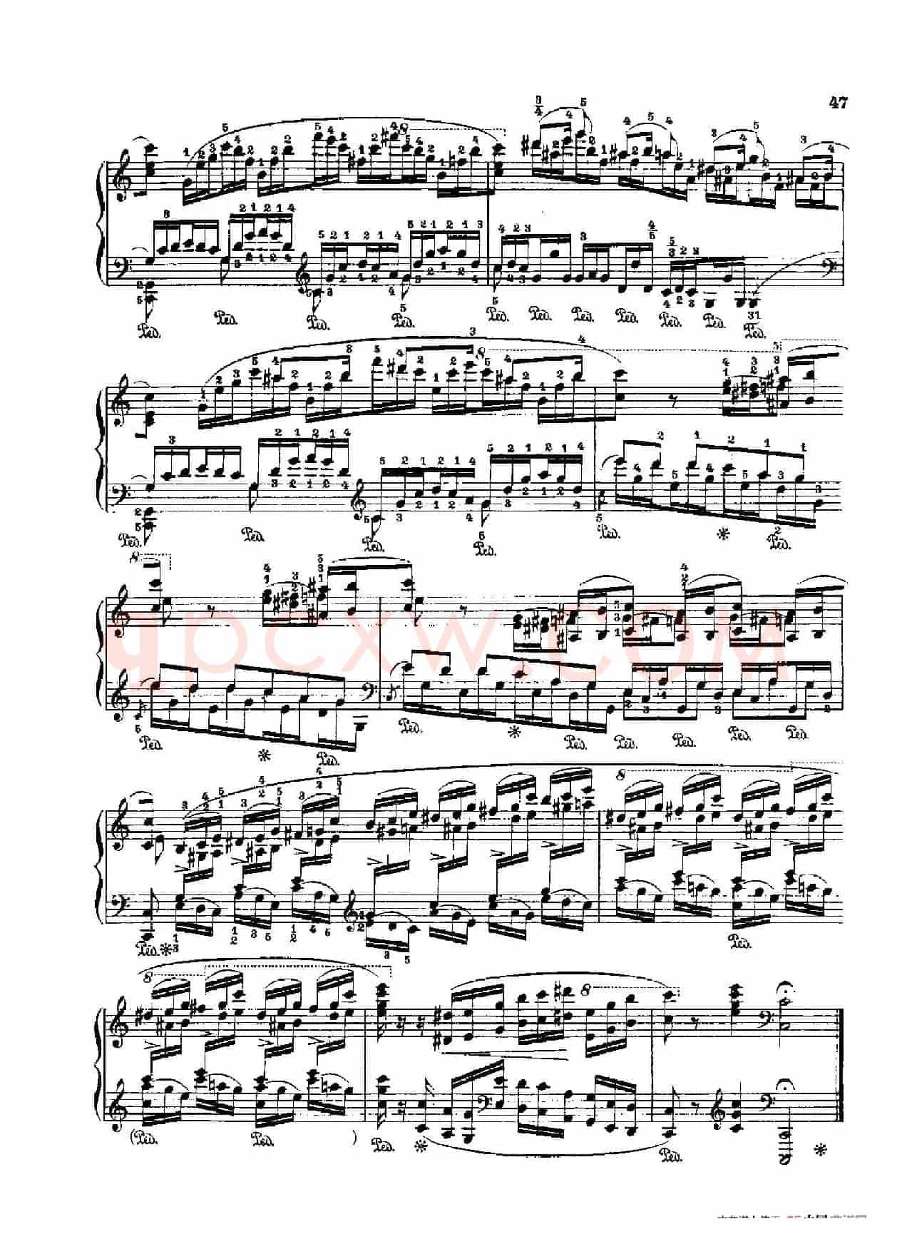 53首以肖邦练习曲为素材而作的练习曲(No.8)