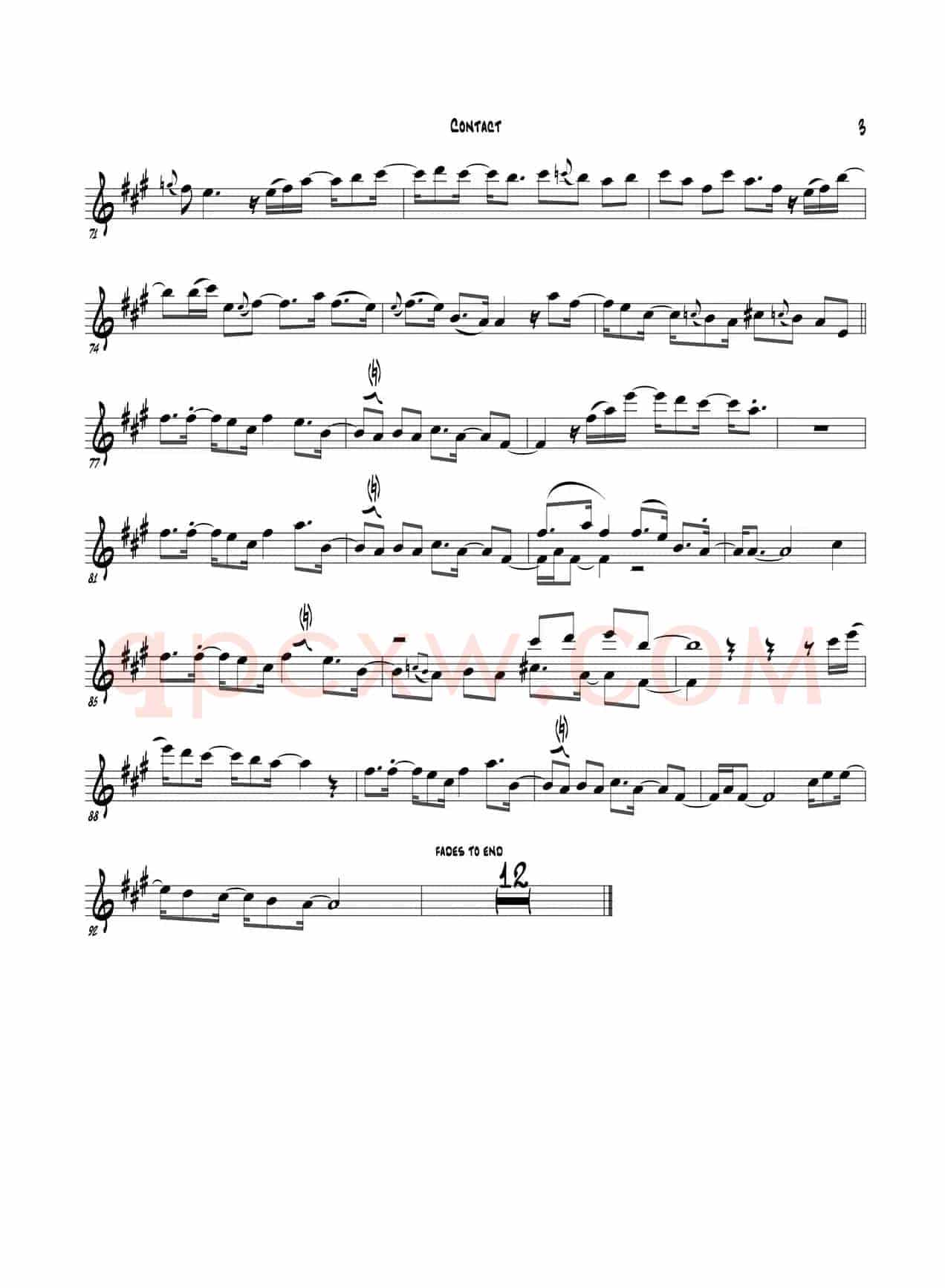 Contac（Bb PART）