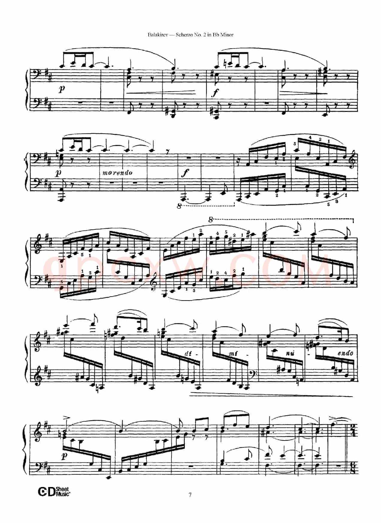 Scherzo No.2 in B-flat Minor（降b小调第二谐谑曲）