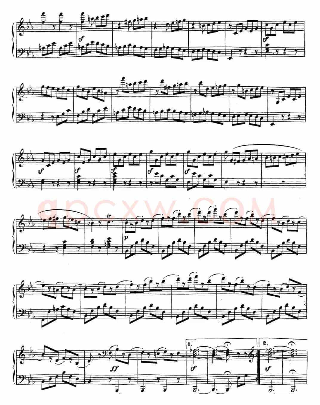 贝多芬钢琴奏鸣曲18 狩猎 降E大调 Op.31 No.3 E-flat major