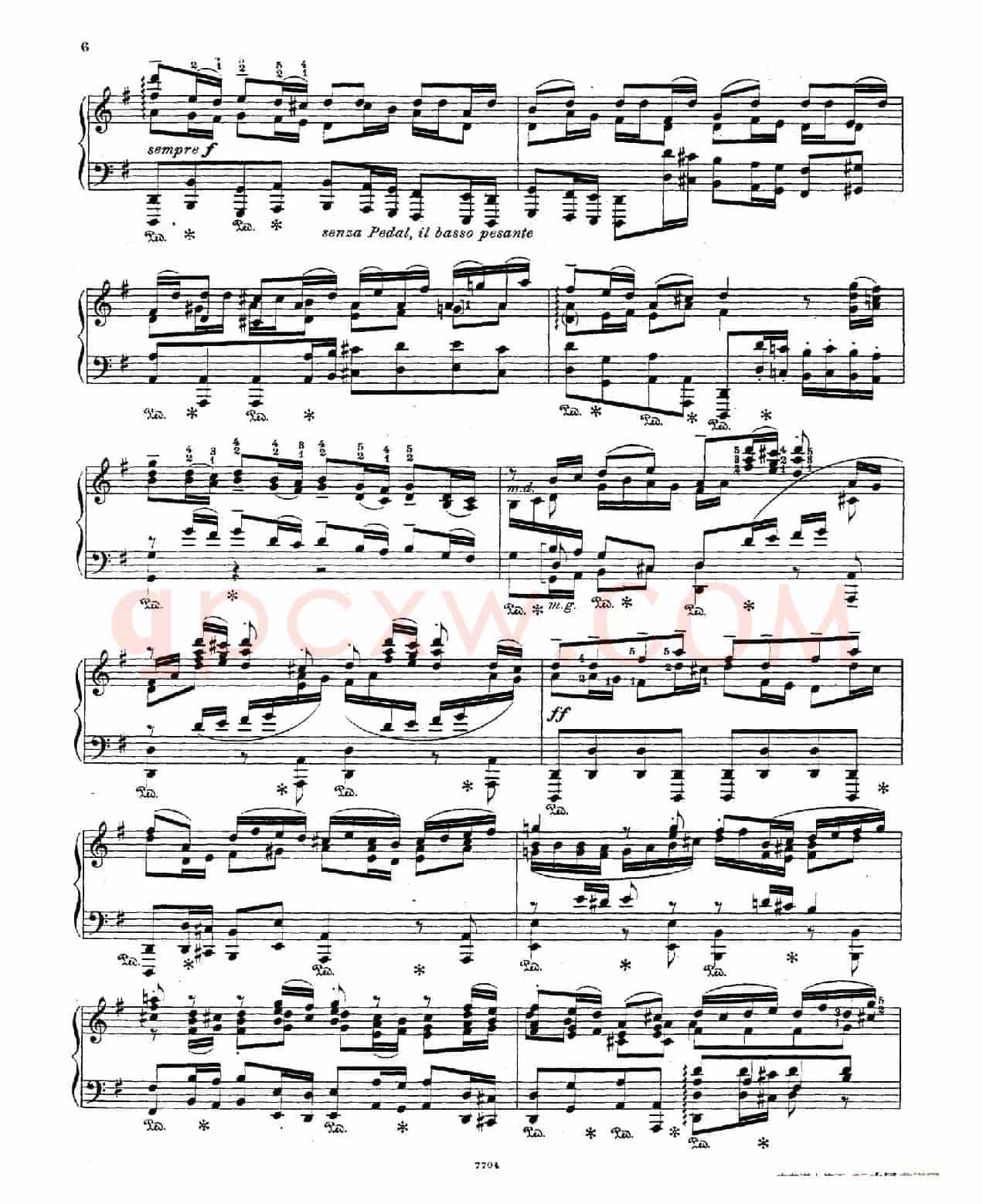 Brandenburg Concerto No.3 in G Major BWV.1048(G大调第三勃兰登堡协奏曲·钢琴独奏版)