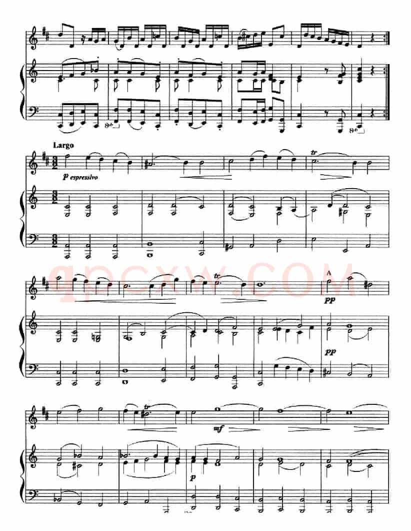 奏鸣曲第六首（小号+钢琴伴奏）