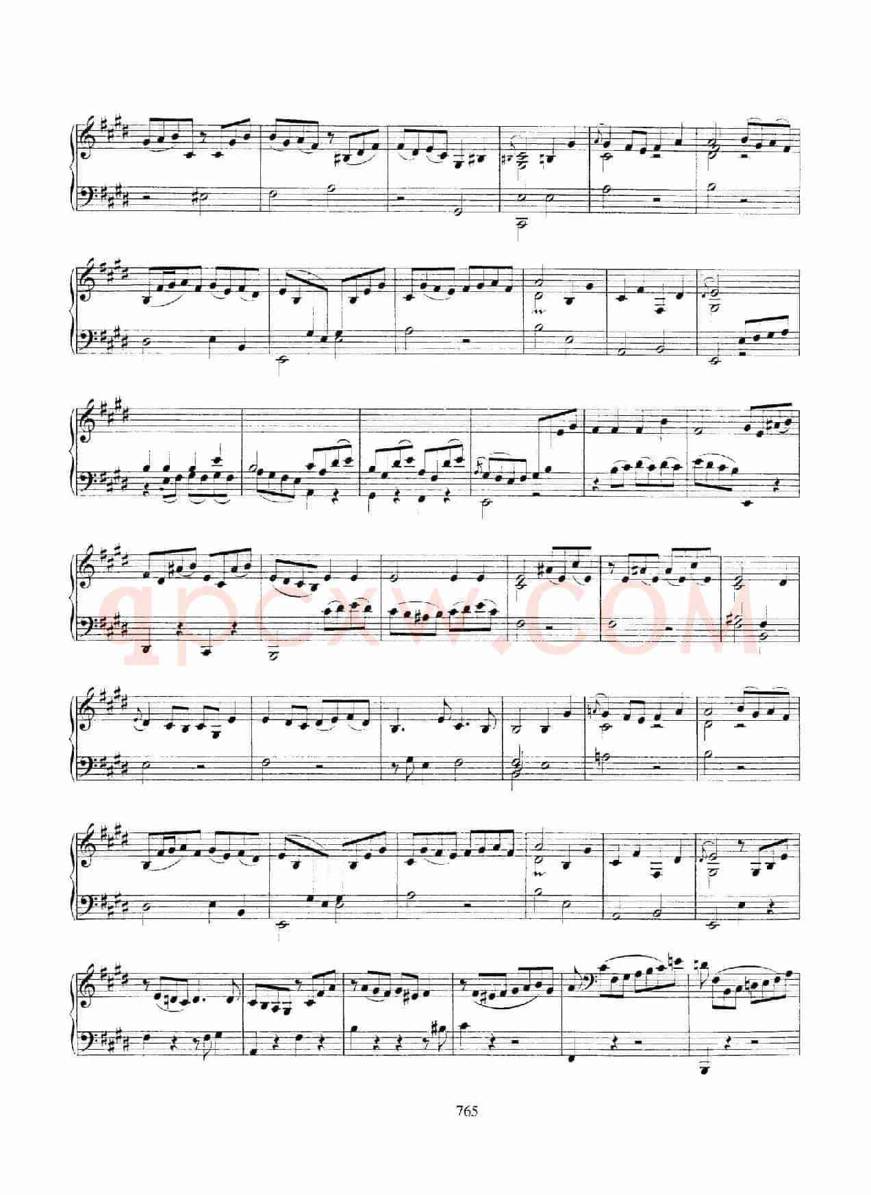 Partita in E Major BWV 1006a（E大调第三无伴奏小提琴组曲·钢琴独奏版）