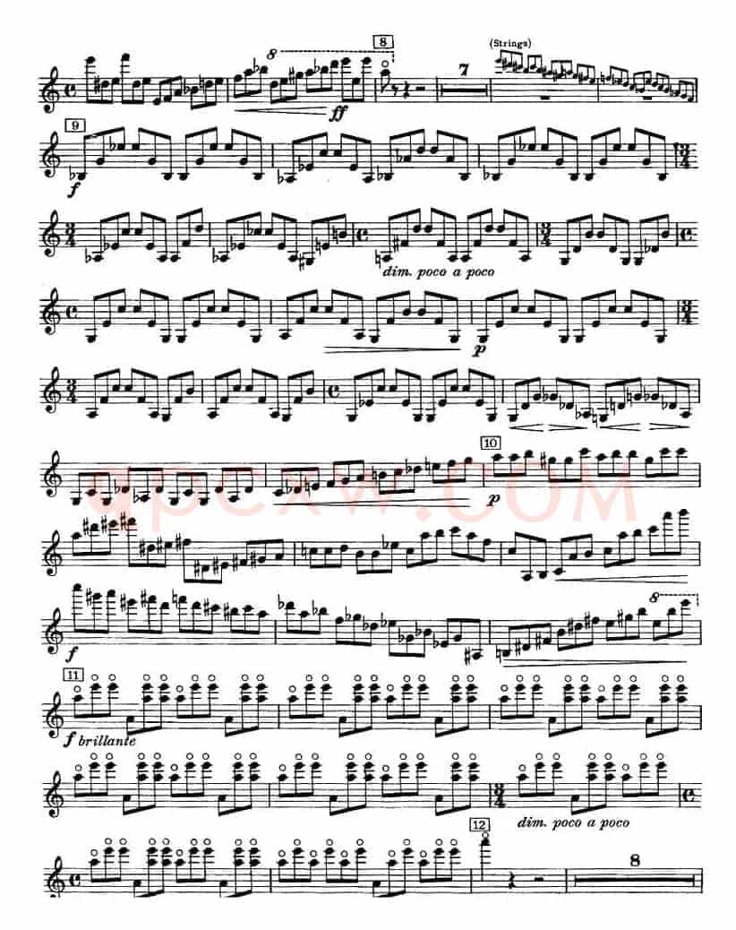 CONCERTO FOR VIOLIN AND ORCHESTRA Op.14（小提琴和交响乐协奏曲·小提琴分谱）