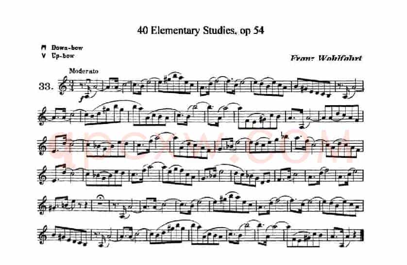 40首小提琴初级技巧练习曲之33