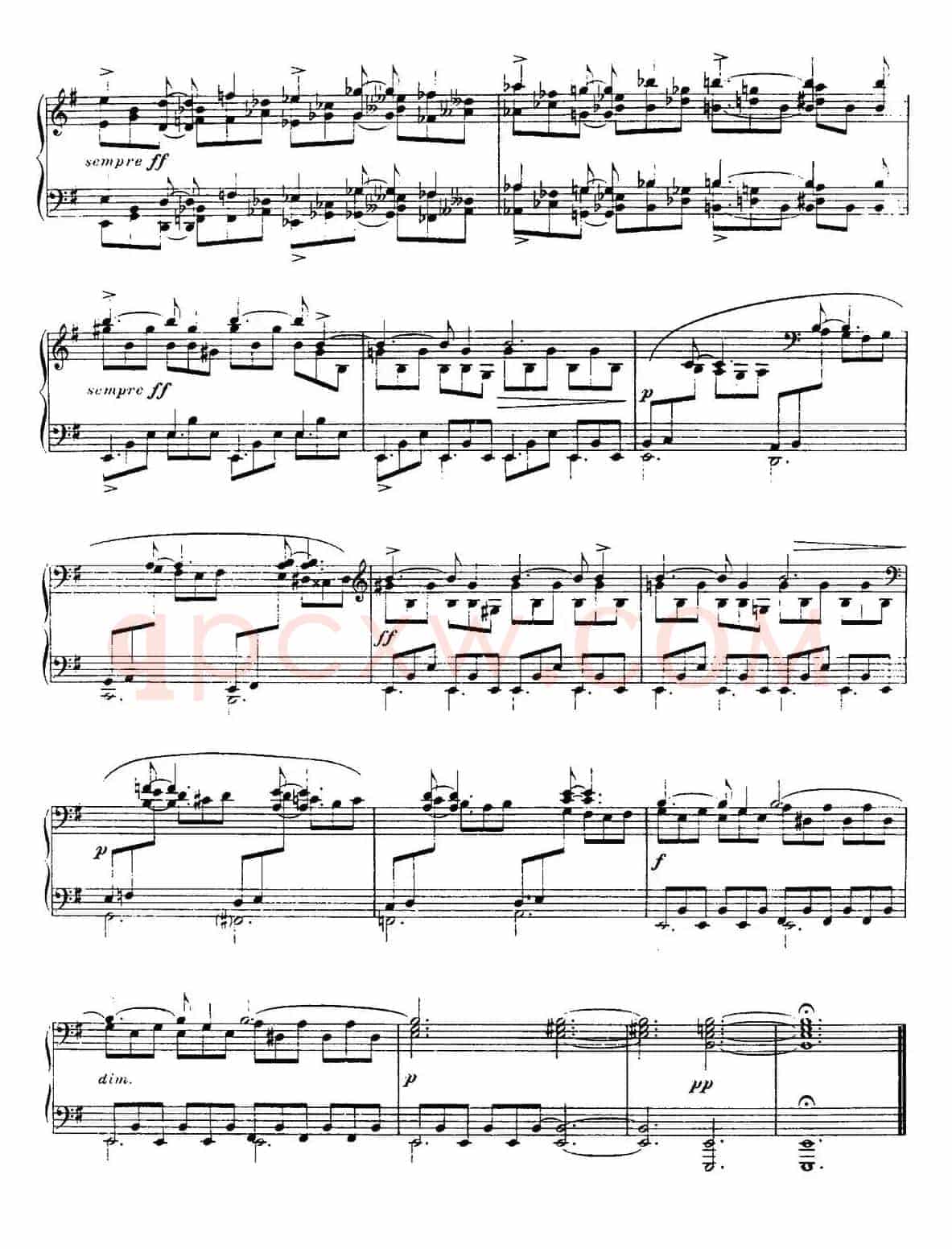 13 Nocturnes, Nocturne No. 12 in E minor （Op.107）
