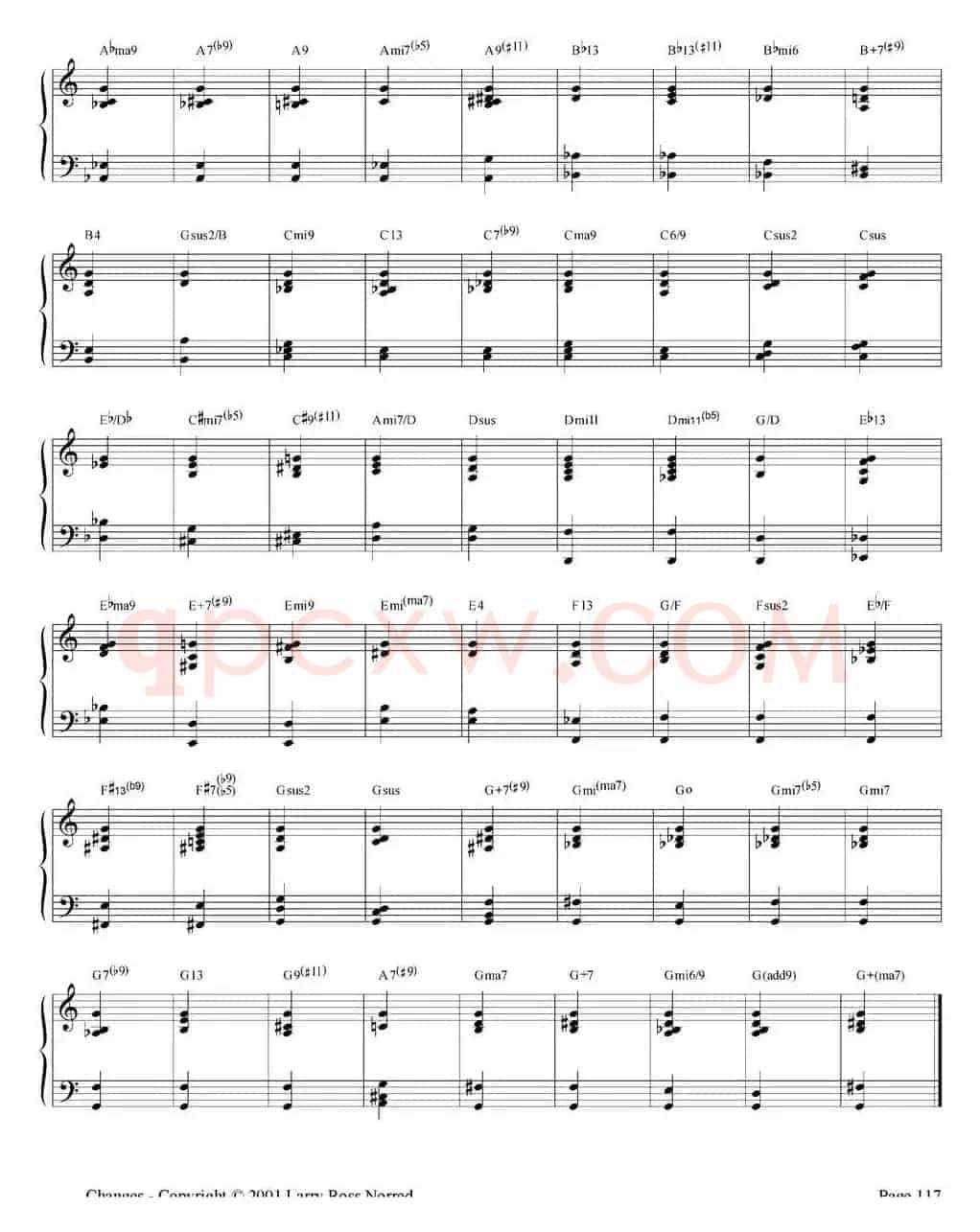 Changes（爵士乐和弦教材）（P101-125）