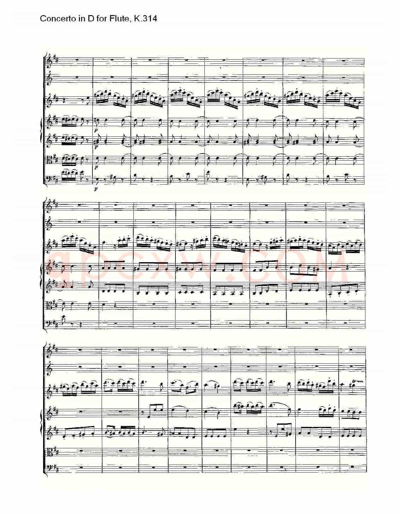 Concerto in D for Flute, K.314（D调长笛协奏曲, K.314）