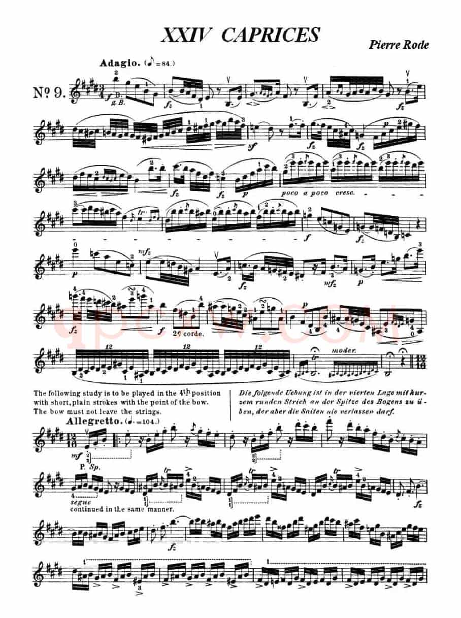 24首小提琴练习曲之9 