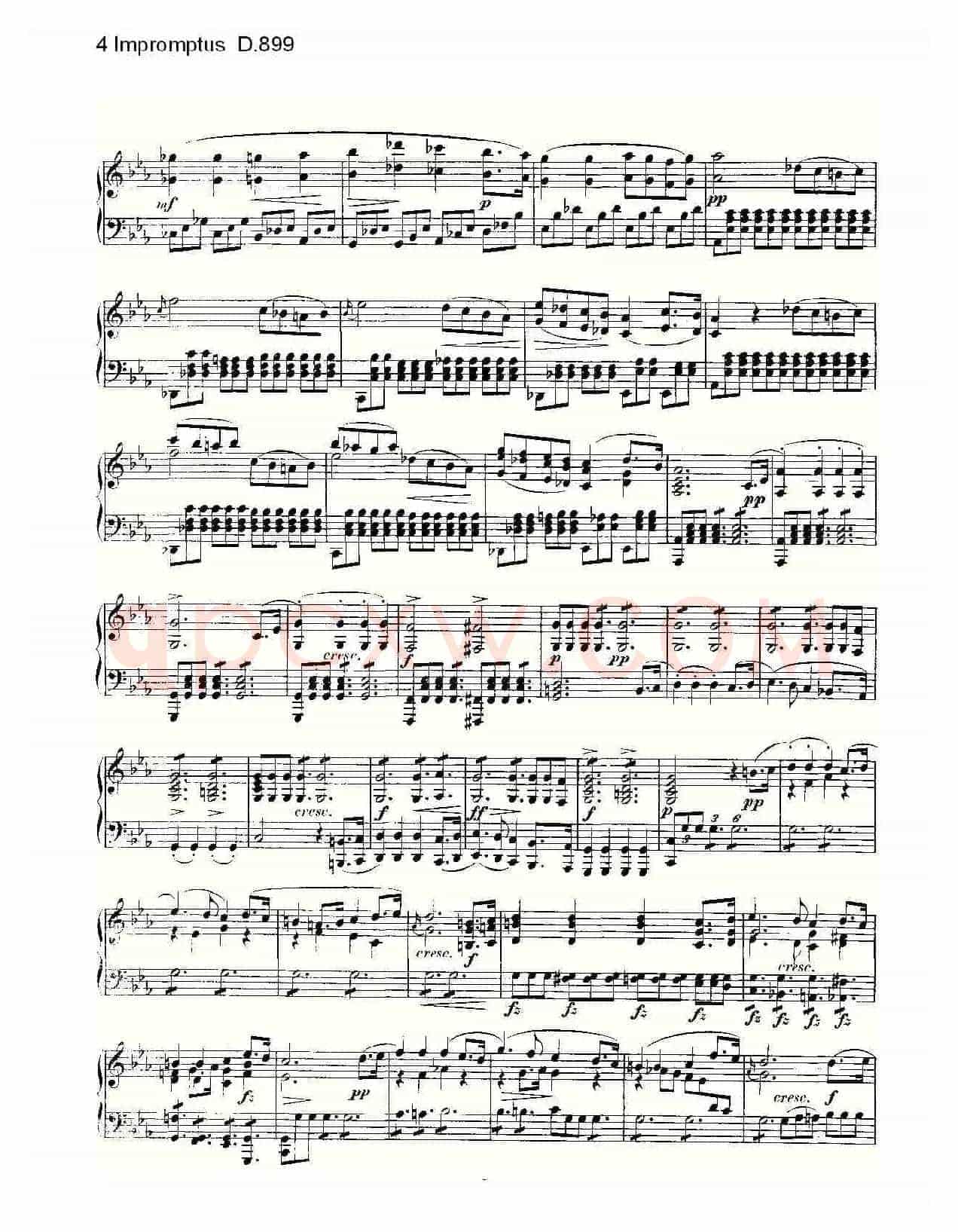 4 Impromptus D.899(4人即兴演奏 D.899)