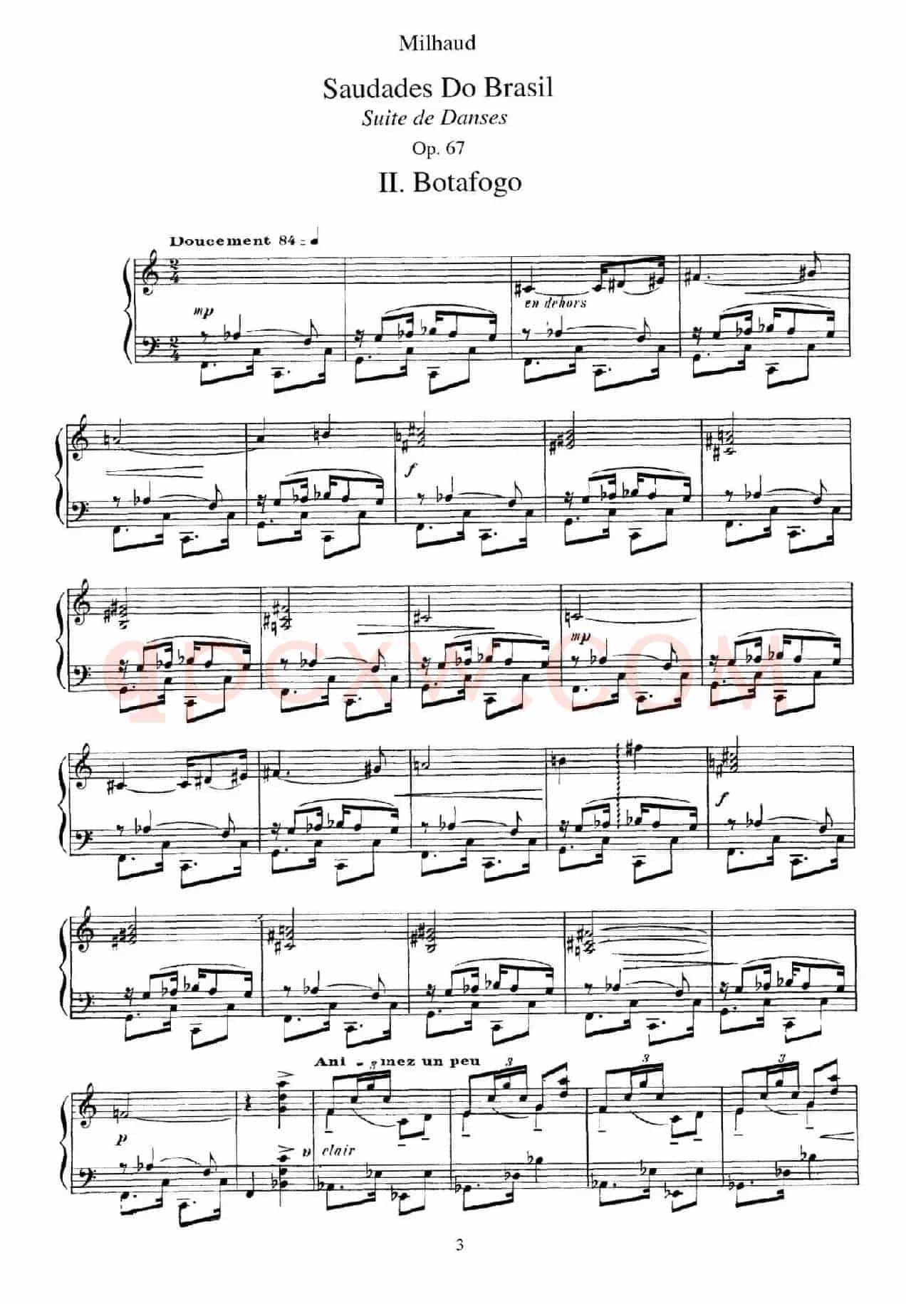 Saudados do Brasil Op.67(巴西回忆·Ⅱ)