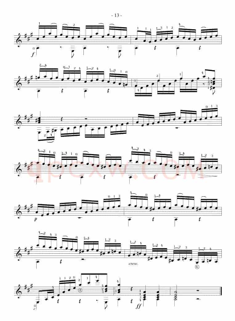 Mauro Giuliani《12 Studies,Op.48》（STUDY 18）