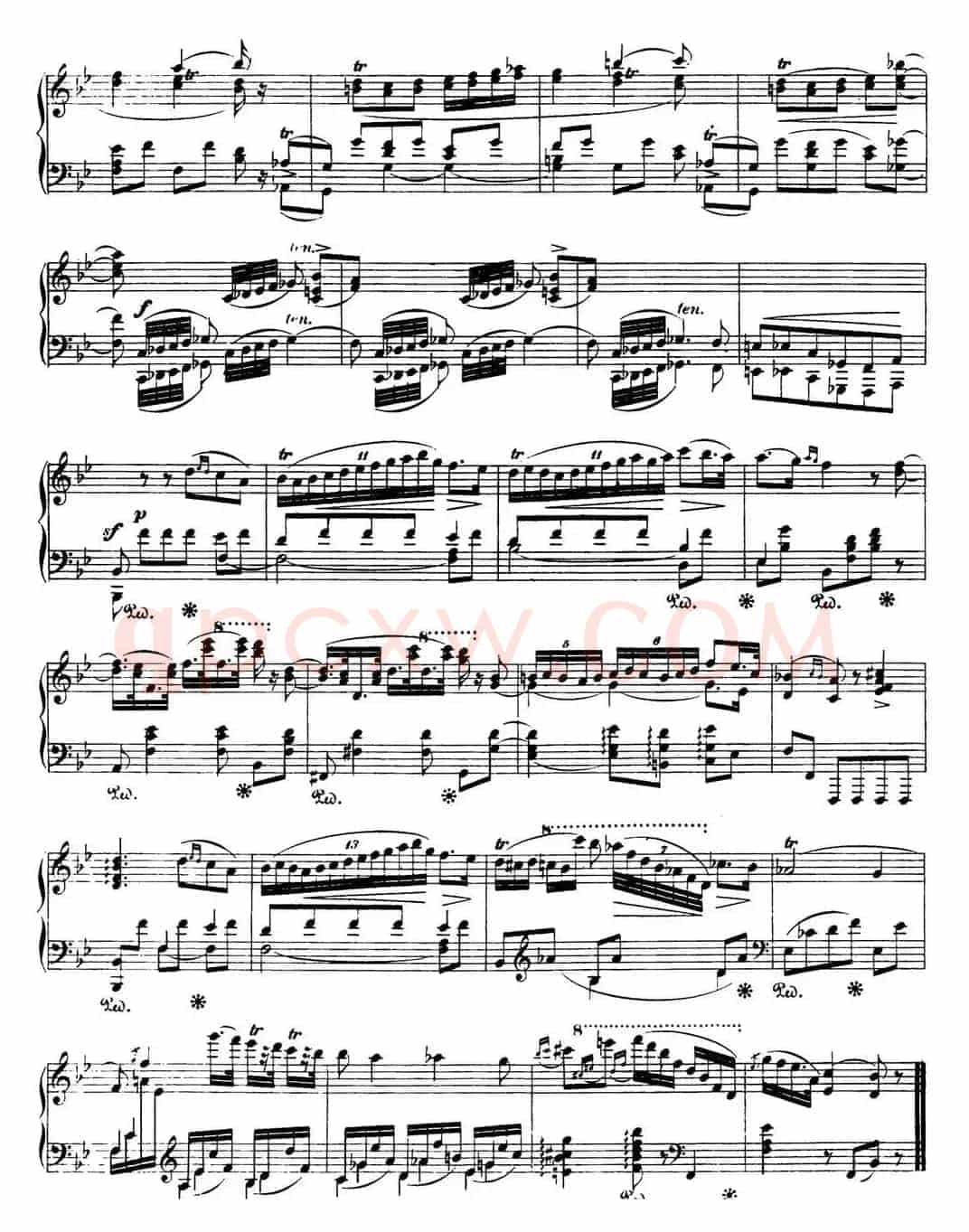 肖邦 波兰舞曲 Op.posth.71 No.2 降B大调