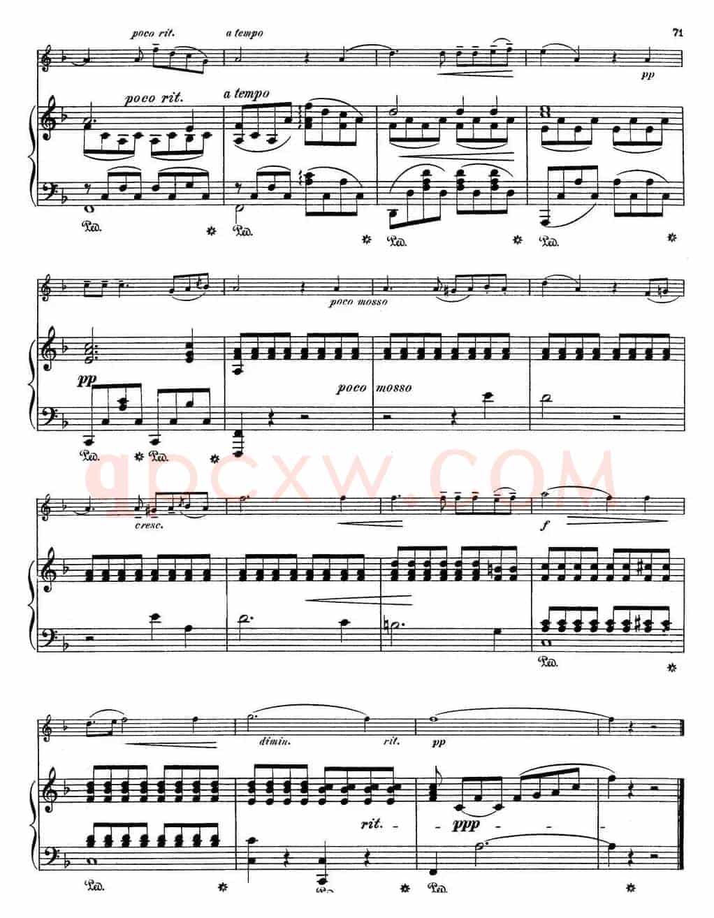 25首小提琴曲合集:Albumblatt.(Album Leaf.)(RICHARD JOH.EICHBERG. Op.4)(小提琴+钢琴伴奏)