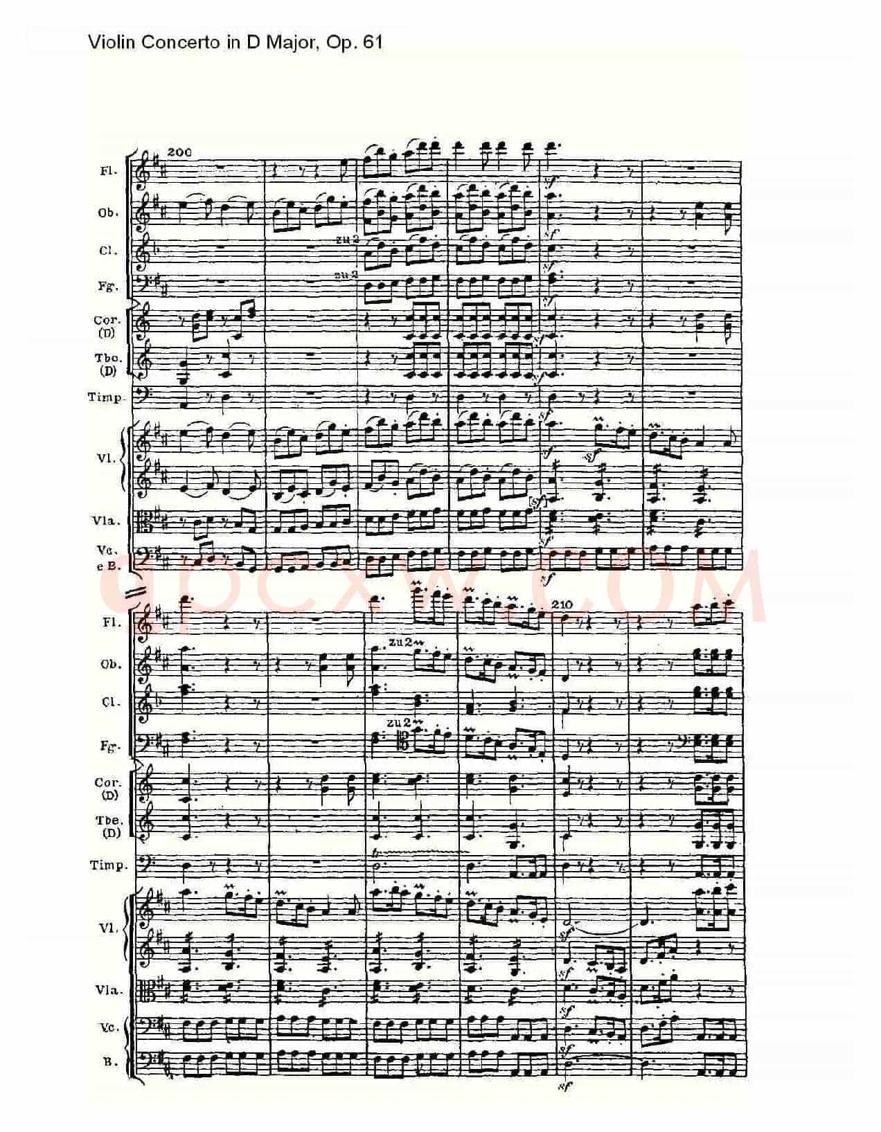 D大调小提琴协奏曲 Op.61第三乐章
