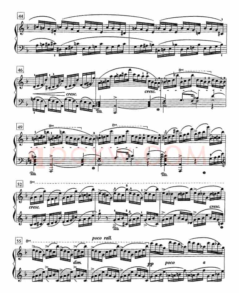 钢琴教程第八级 练习曲（Op.10 No.8）