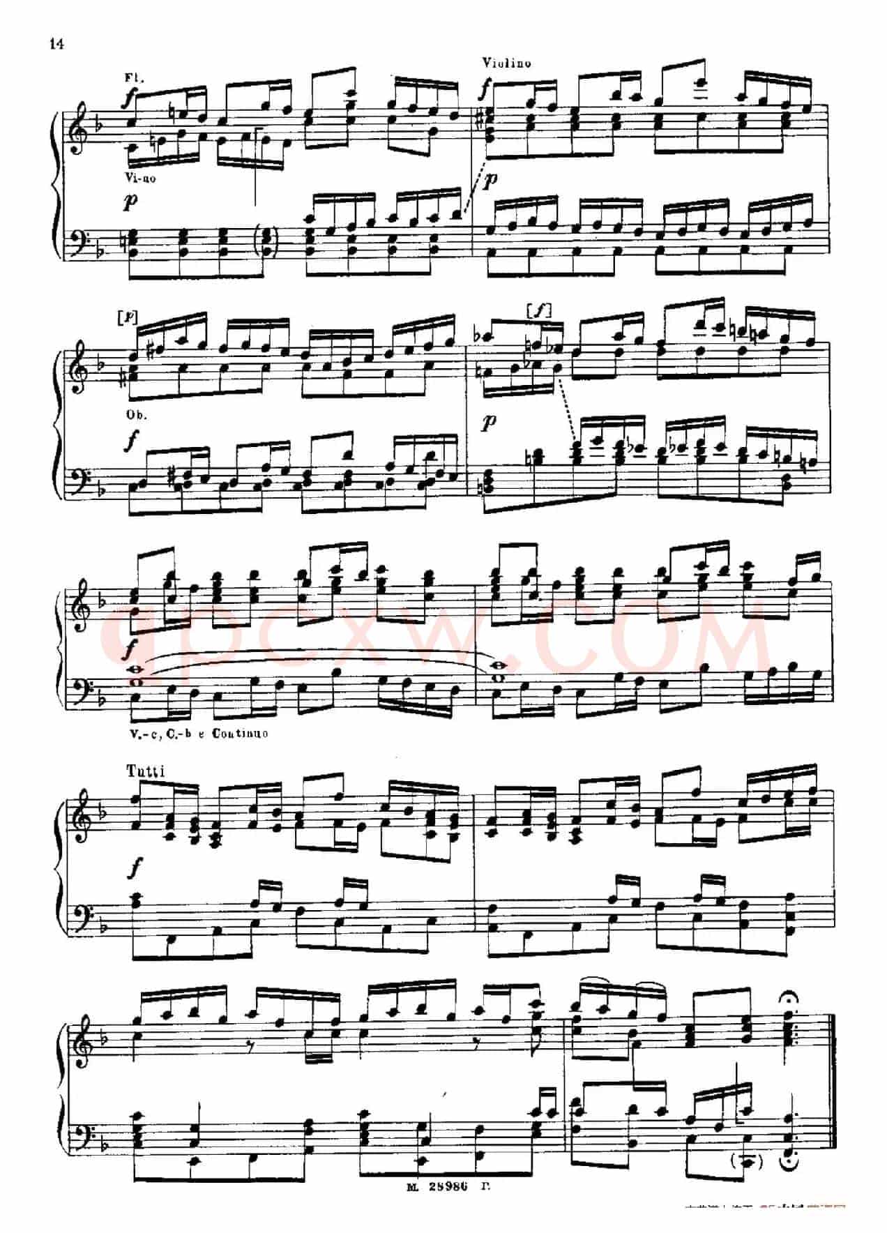 Brandenburg Concerto No.2 in F Major BWV.1047(F大调第二勃兰登堡协奏曲·钢琴独奏版)