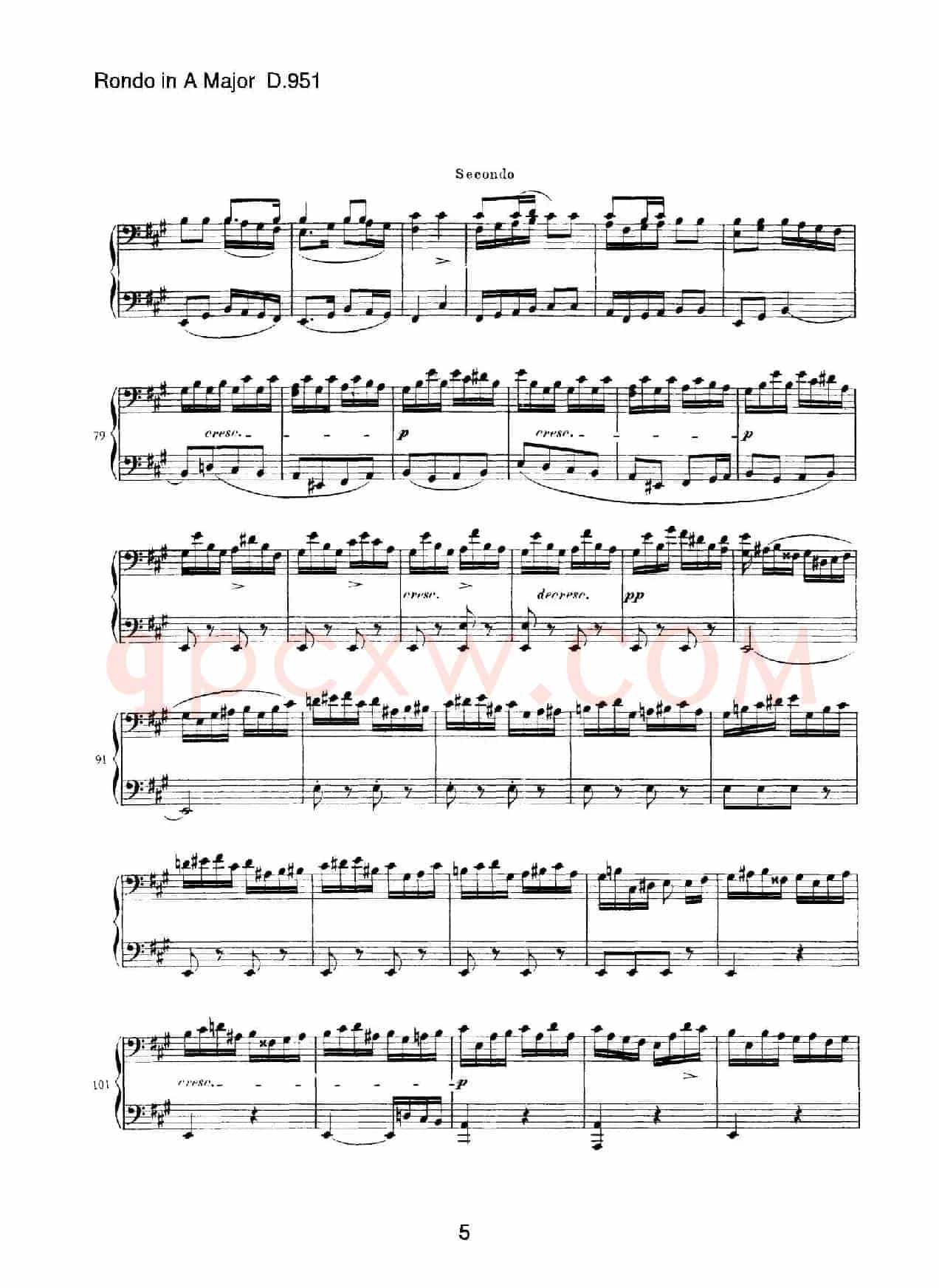 Grand Rondeau in A Major Op.107(A大调回旋曲·四手联弹)