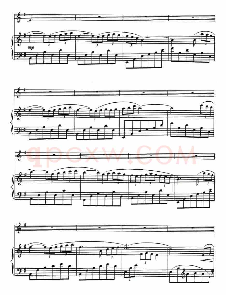 晚祷 evensong（小提琴+钢琴谱）