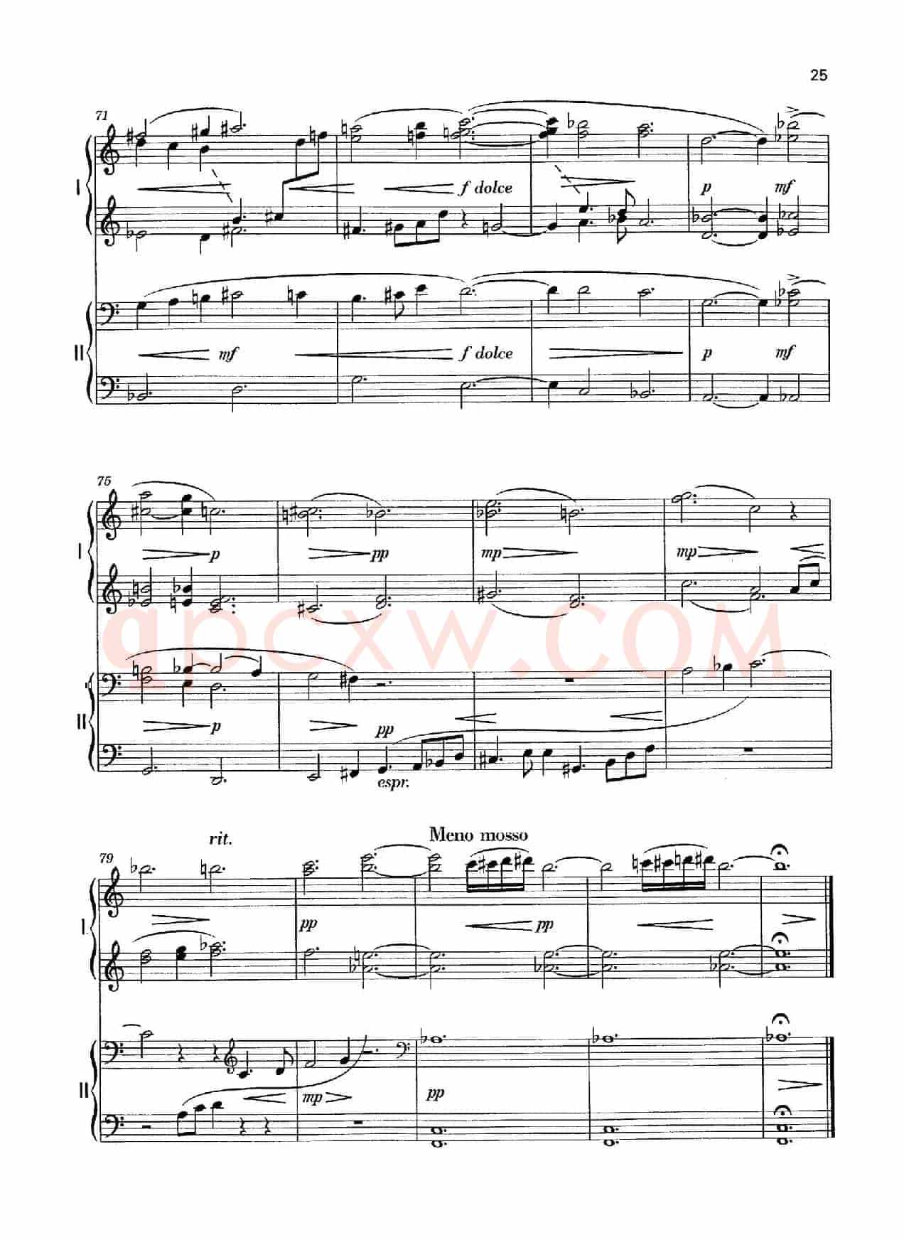 Vier Bagatellen Op.70（4首小品·Ⅲ·四手联弹）