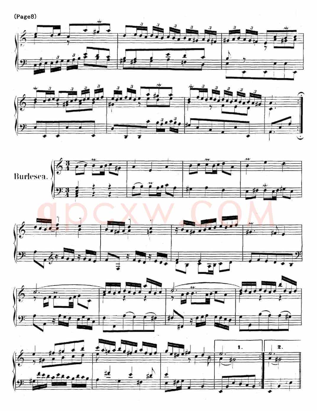 帕蒂塔6首德国组曲（No.3 a小调 巴赫 Partita a Minor BWV 827）