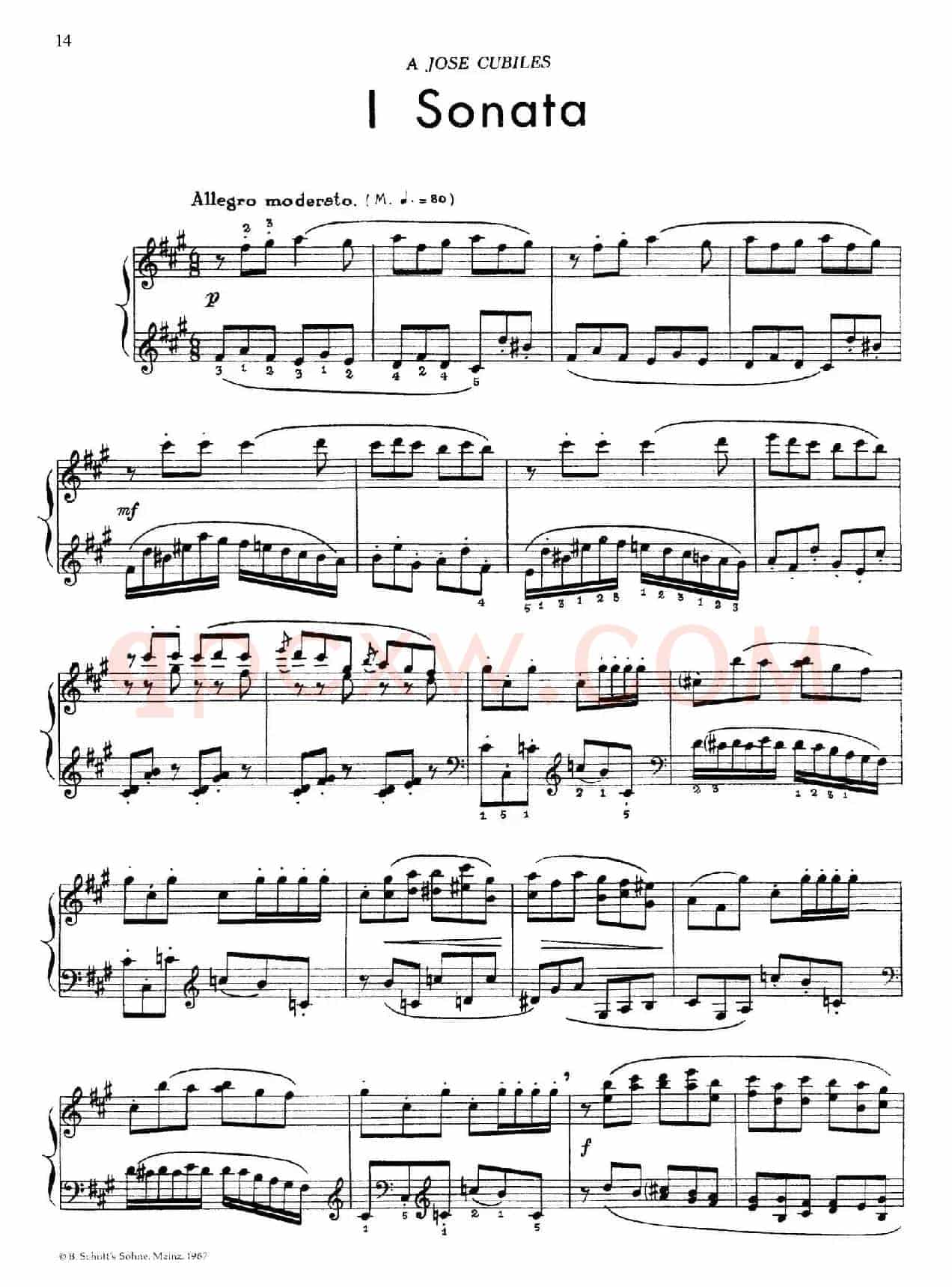 5首卡斯蒂利亚奏鸣曲（Ⅰsonata）