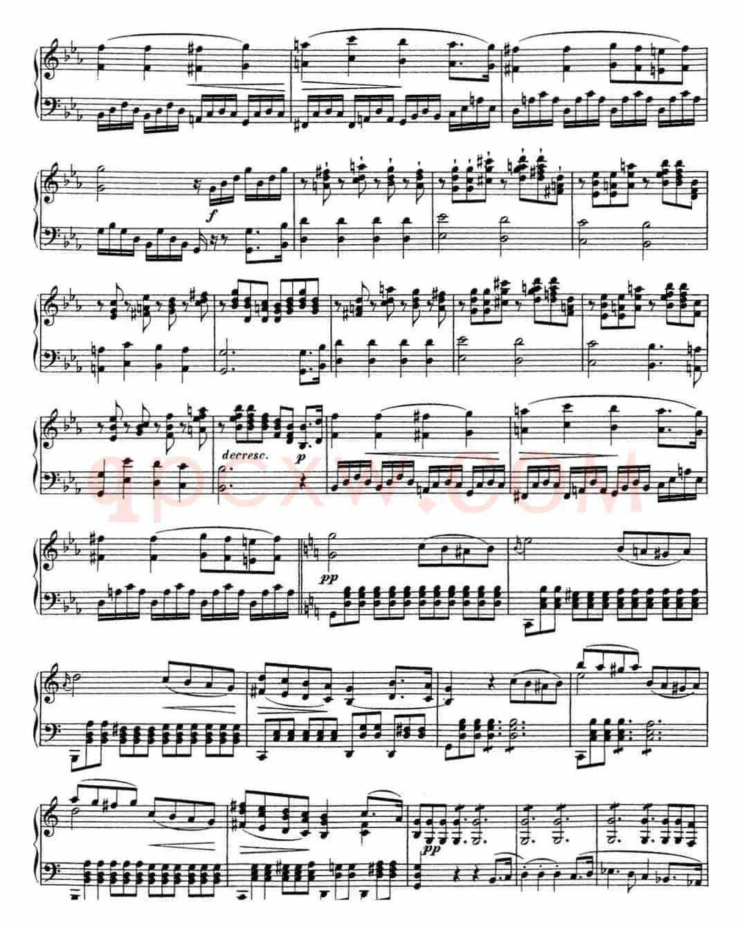 舒伯特c小调即兴曲D.899，Op.90（NO.1）