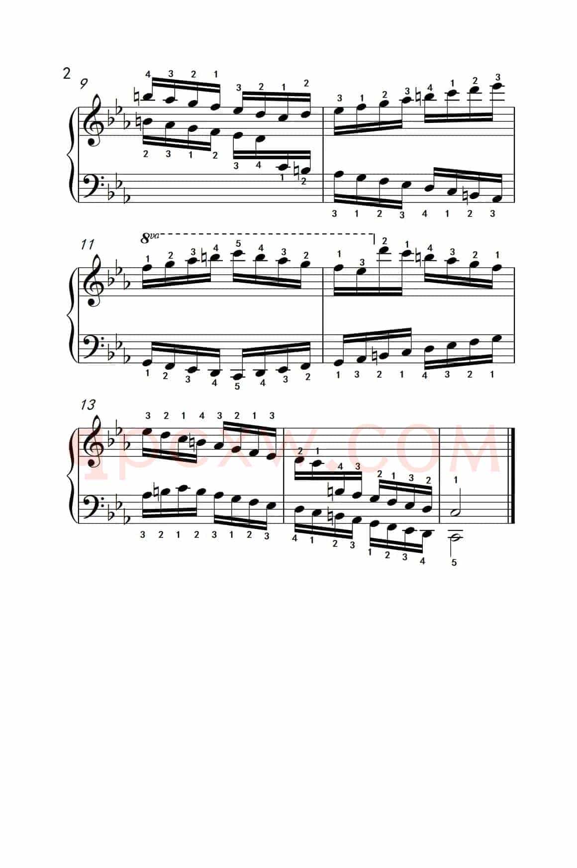 第九级14.c和声小调音阶（中央音乐学院 钢琴（业余）考级教程 7-9级）