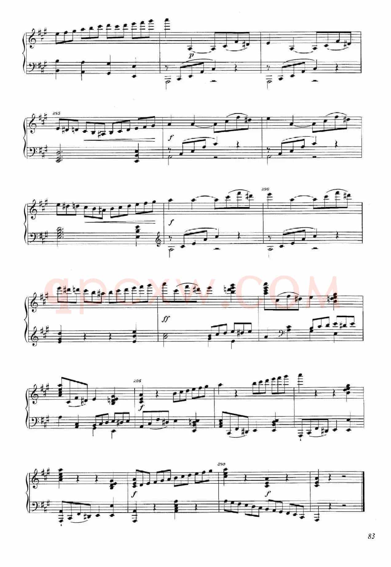A大调钢琴大奏鸣曲（Grobe Sonate in A Major WWV 26）