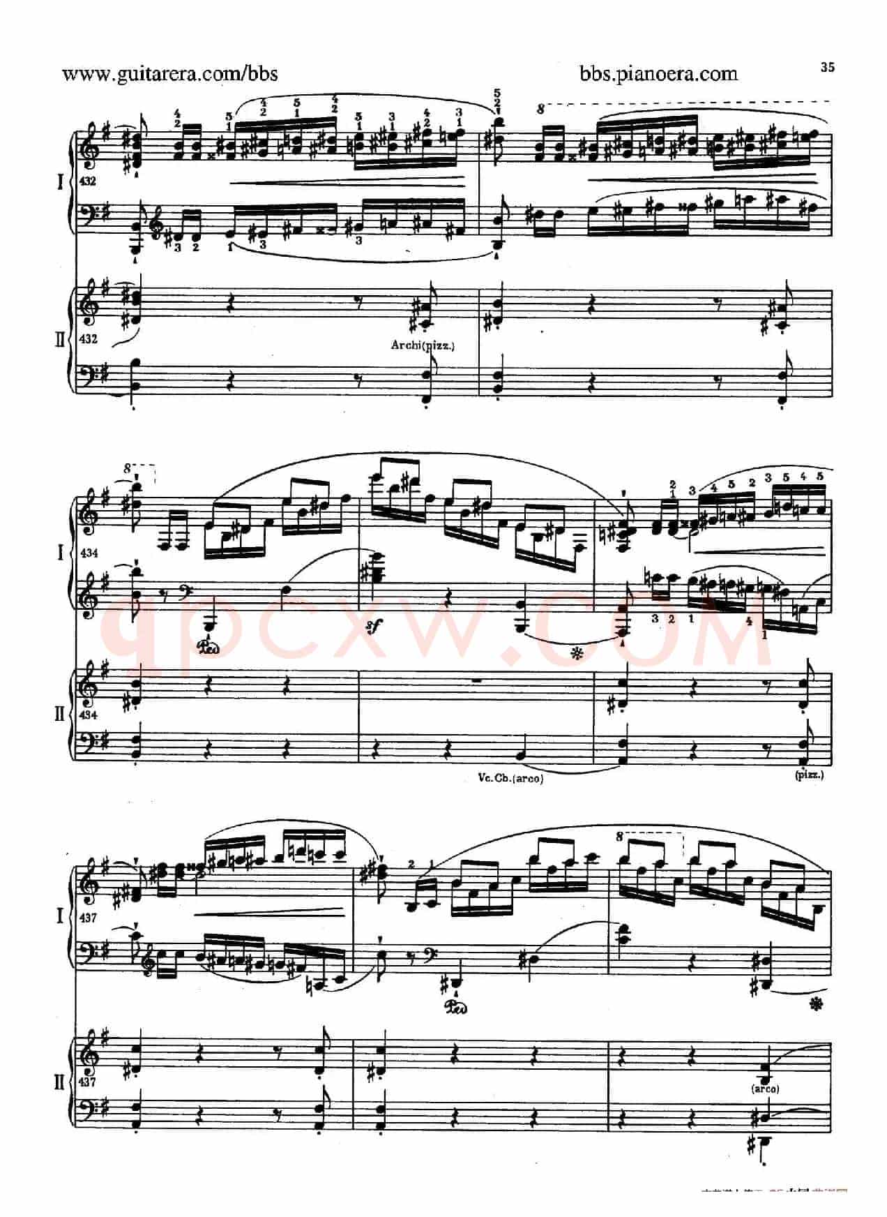e小调第一钢琴协奏曲 Op.11(双钢琴版·第一乐章)