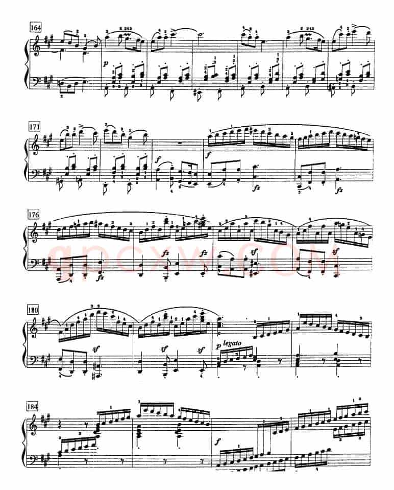 钢琴教程第八级 大型乐曲（A大调奏鸣曲 Op.120 第三乐章）