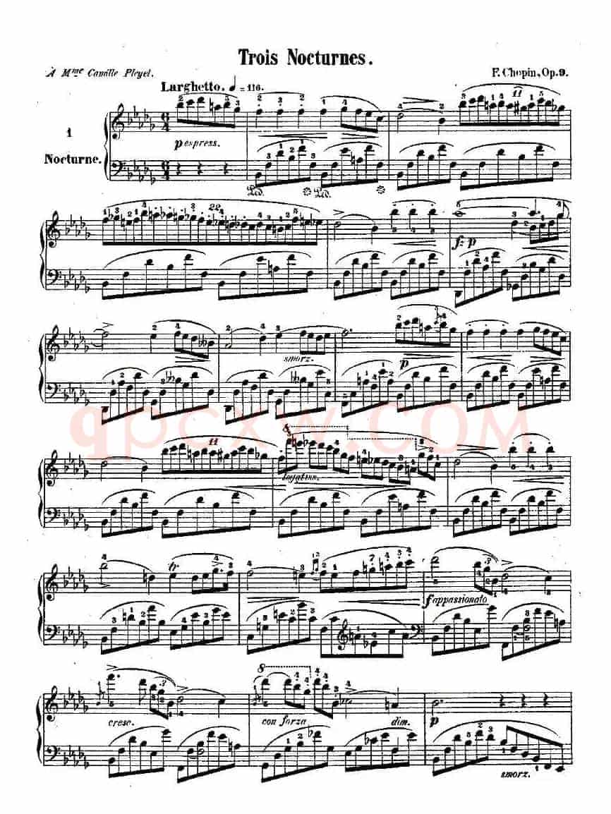 降b小调夜曲Op.9-1（Trois Nocturnes）